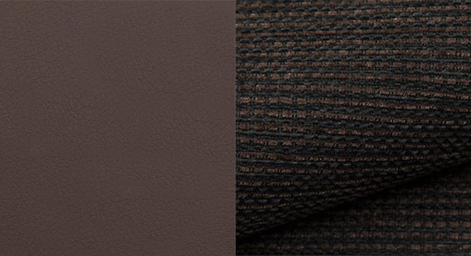 Feldmann-Wohnen Ecksofa 01) wählbar (Soft Conti, braun Bettkasten Schlaffunktion (Sumatra und mit 276cm / 23) Ausführung Farbe und schwarzbraun