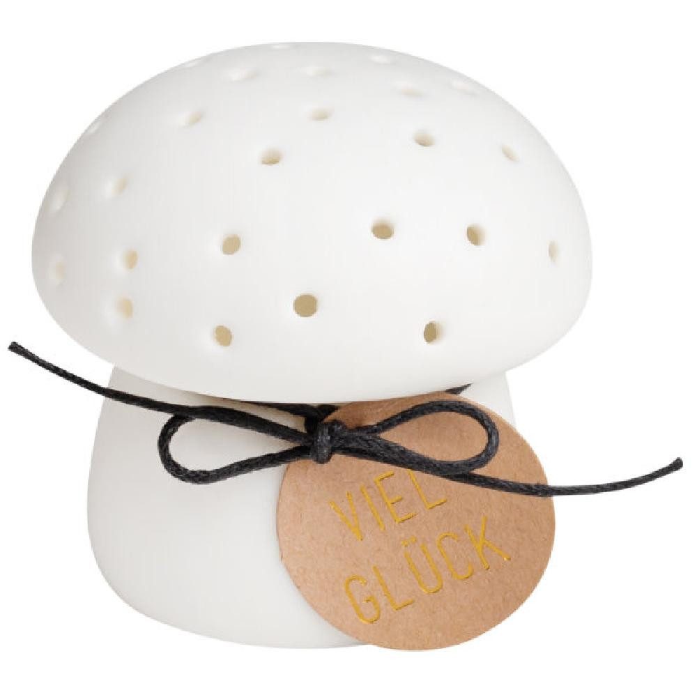 Räder Dekofigur Design LED Lichtbotschaft Viel Glück Pilz günstig online kaufen