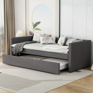 OKWISH Daybett Schlafsofa Tagesbett, mit klappbaren und hochklappbaren Metallbeinen, 90*200 cm