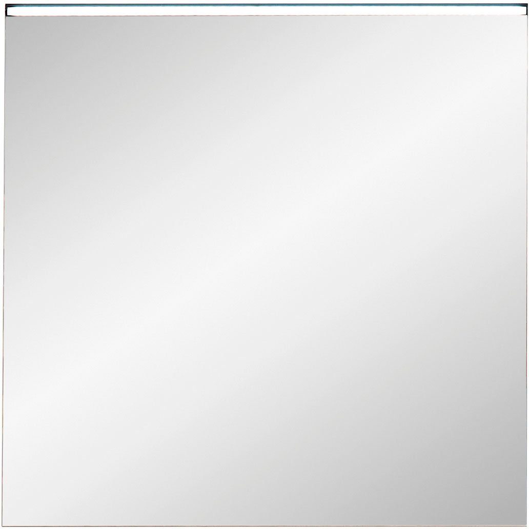Saphir LED-Lichtspiegel Quickset 395 Зеркало inkl. LED-Lichtprofil, 70 cm breit, 12V LED, Flächenspiegel in Riviera Eiche quer Nachbildung, 7,4 Watt