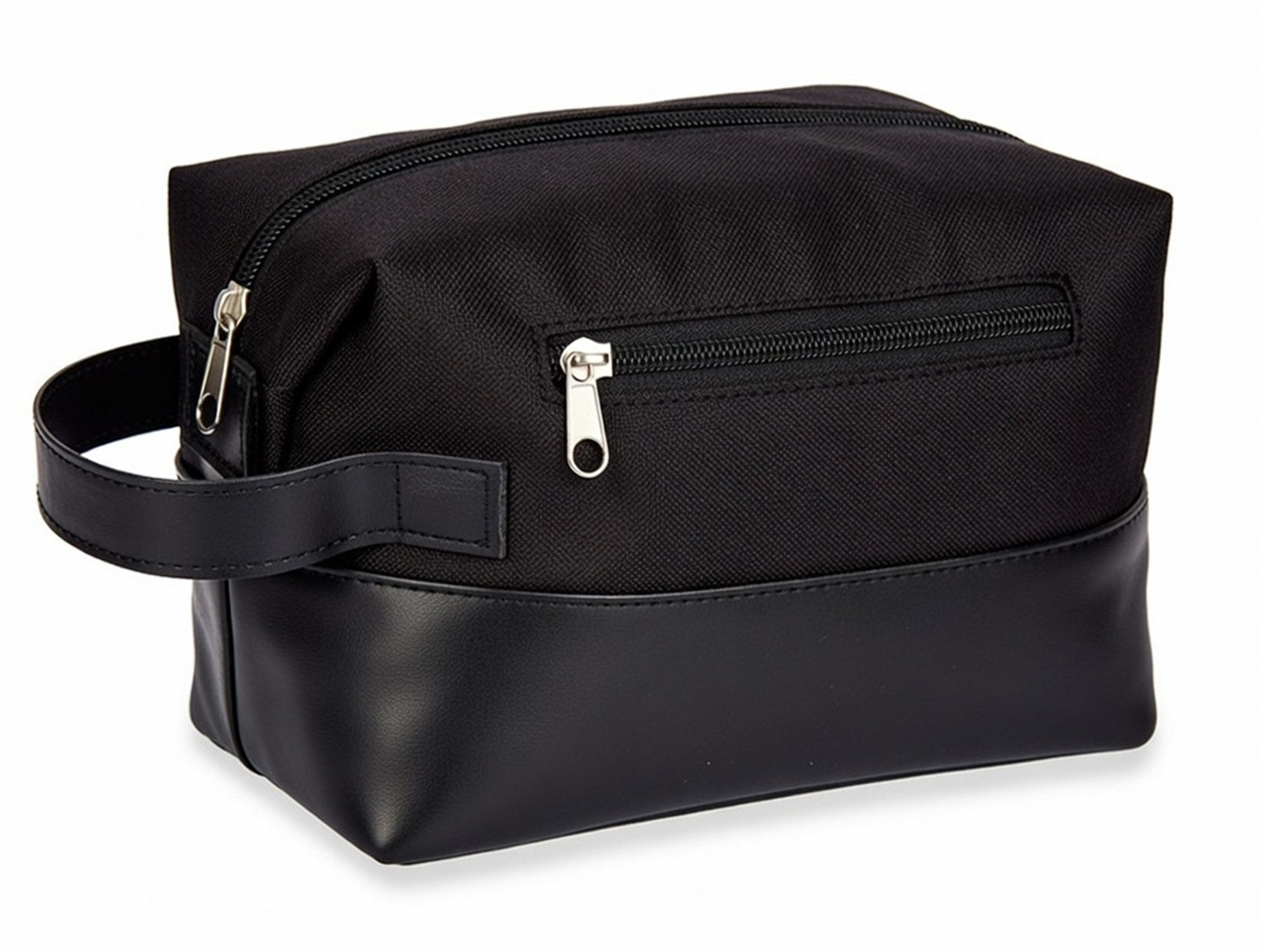 Kulturbeutel KULTURBEUTEL zum Aufhängen Kulturtasche Kosmetiktasche 75 (Schwarz)