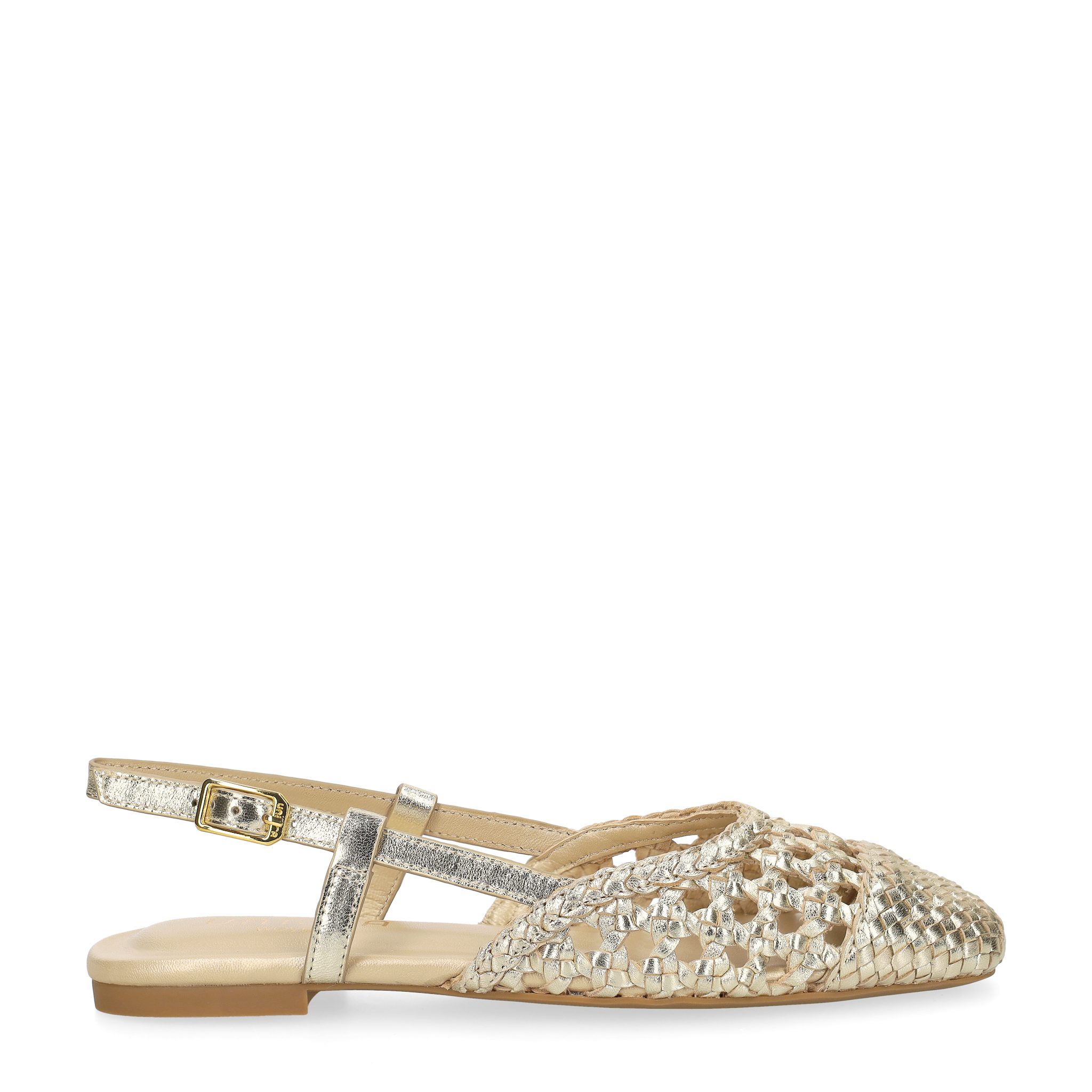 Unisa Unisa BADRI_SHF PLATINO, Peeptoes & Slingpumps, Gold, Damen Peeptoepumps