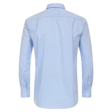 CASAMODA Langarmhemd Große Größen Langarmhemd bügelfrei hellblau-weiß kariert CasaModa