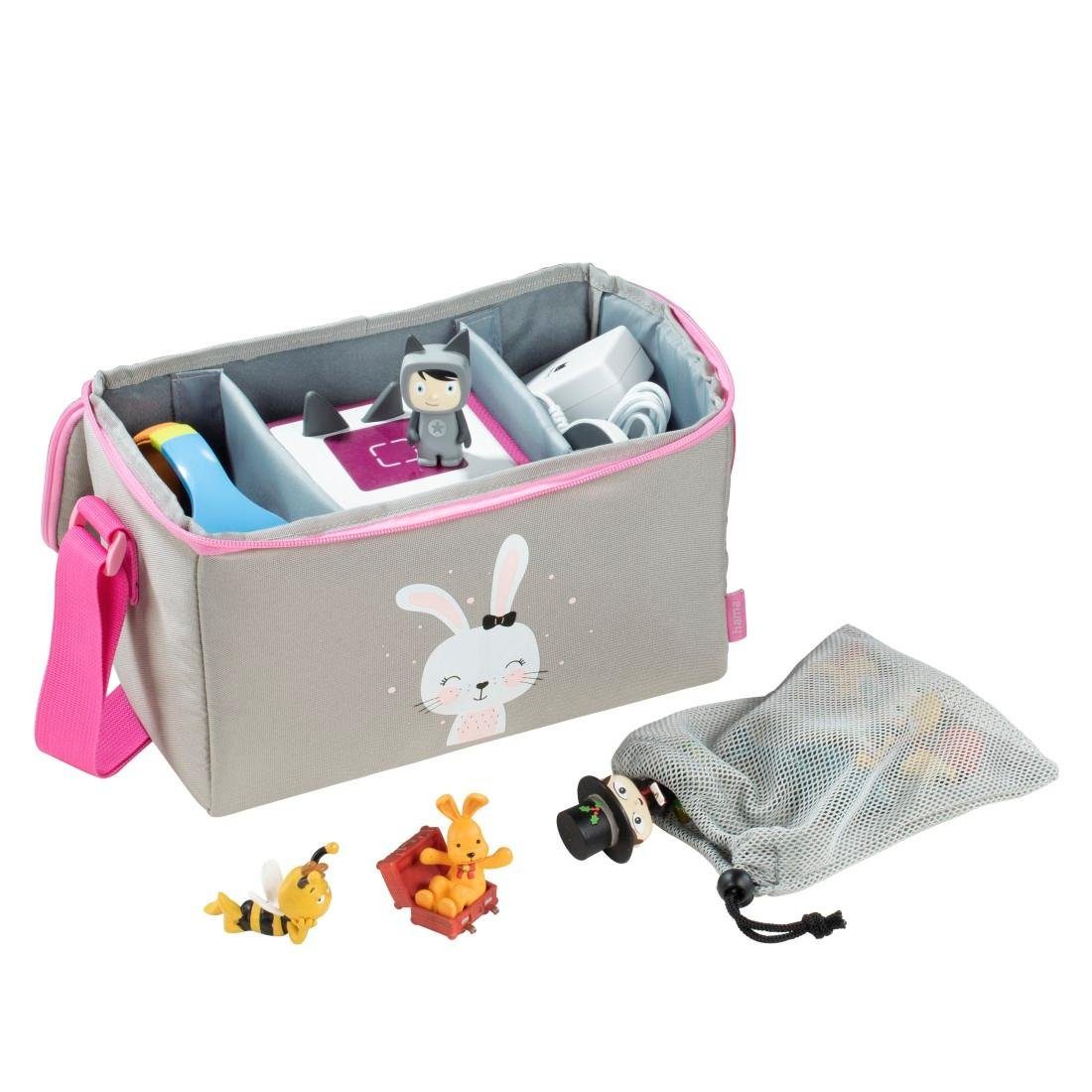 und pink "Lovely Tigerbox Tasche Zubehör Toniebox®, Hama für Bunny", Tragetasche Tonies® Toniebox,