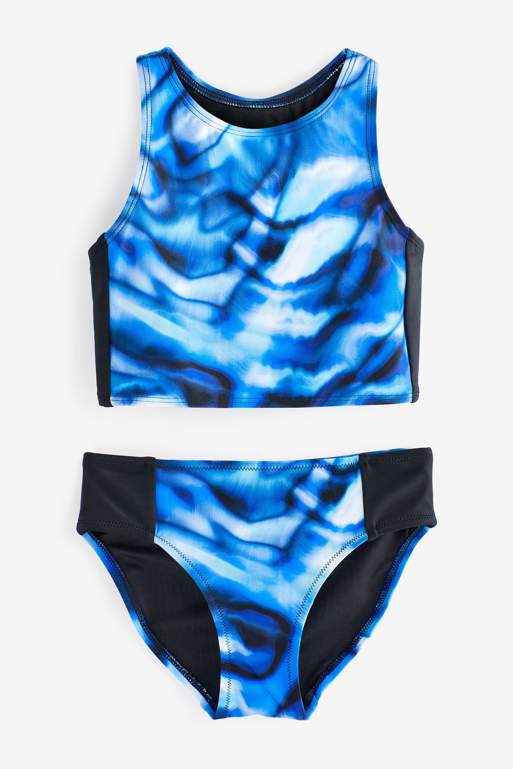 Blue/Black Sport-Bikini Next Bustier-Bikini (2-St)