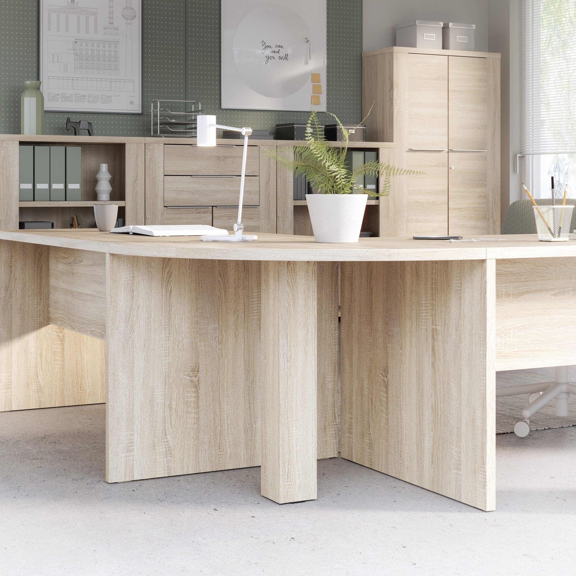 FORTE Eckverbindungsplatte in Sonoma Eiche - 80x72,2x80cm (BxHxT)