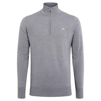 J.LINDEBERG Trainingspullover J.Lindeberg Kian Zipped Golf Sweater Grey Melange