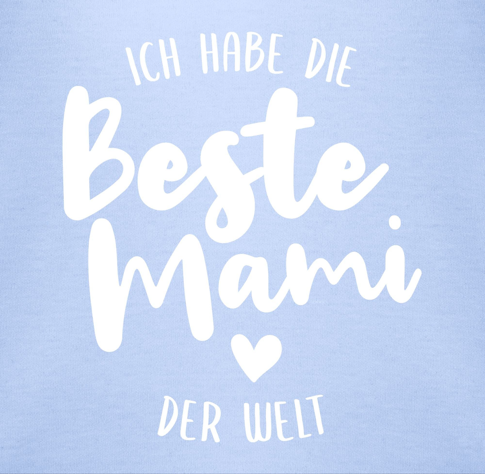 Mami 2 Muttertagsgeschenk beste die Welt der (1-tlg) Shirtracer Shirtbody Ich Babyblau habe