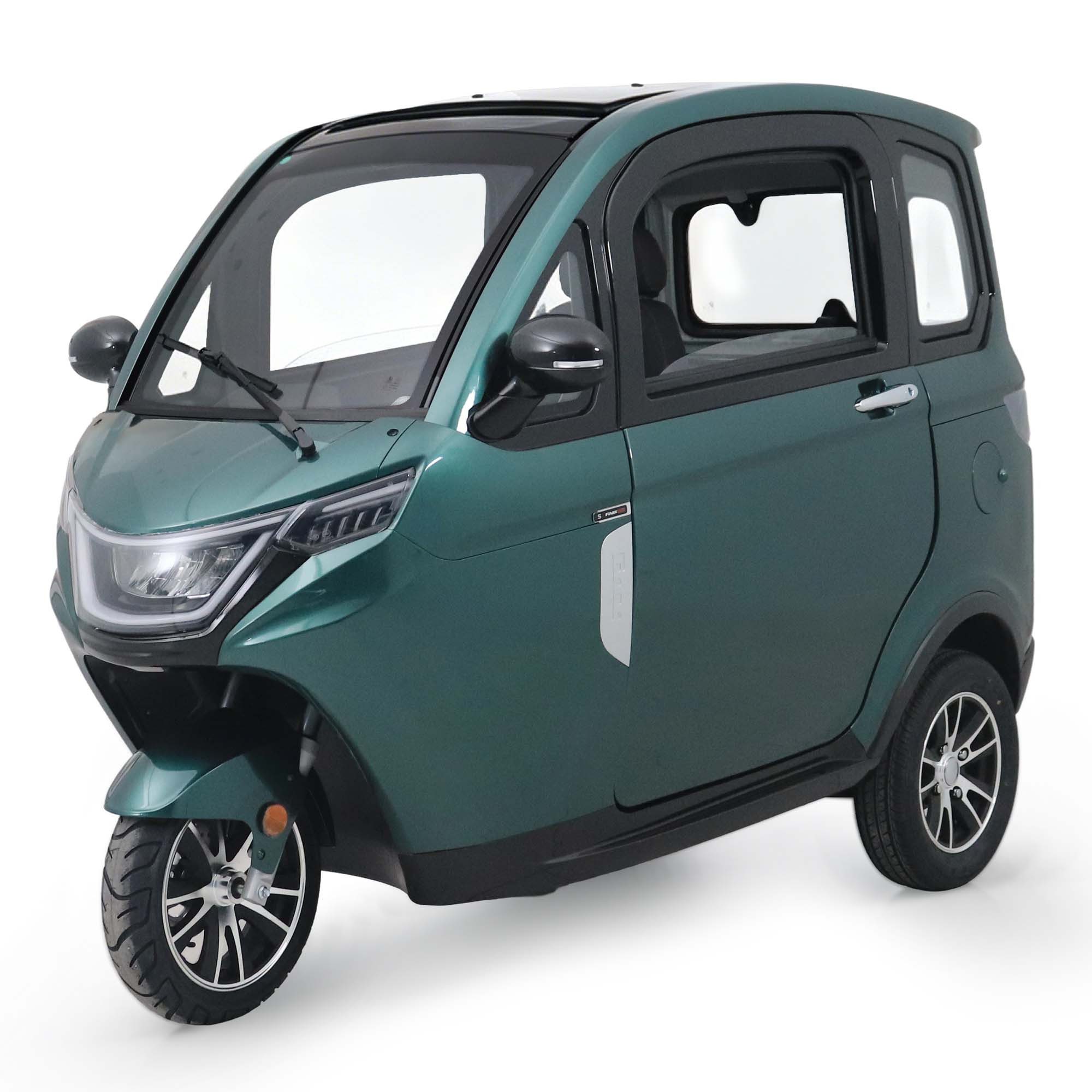 Urban Hopper E-Motorroller Elektro-Kabinenroller Urban Hopper Cabin Pro, Dreirad E-Roller, 2000 W, 25 km/h, Reichweite ca. 80km, Blei-Gel Akku, LED Licht, Scheibenbremse, COC