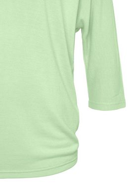 LASCANA 3/4-Arm-Shirt (1-tlg) aus Feinstrick mit lässigen Fledermausärmeln
