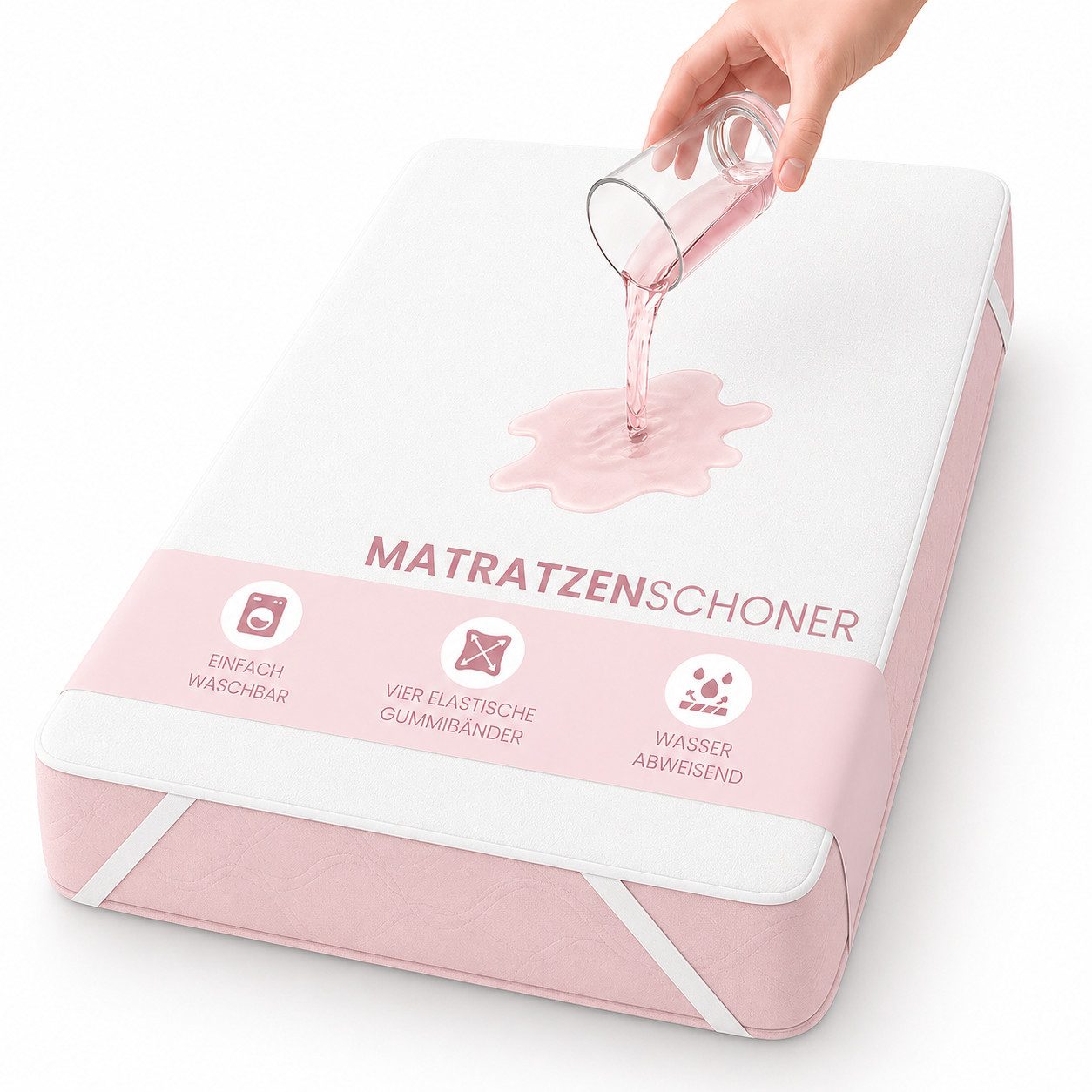 Matratzenschoner Matratzenauflage 90 x 200 - wasserdichte Matratzenschutz Baumwolle ALARA HOME