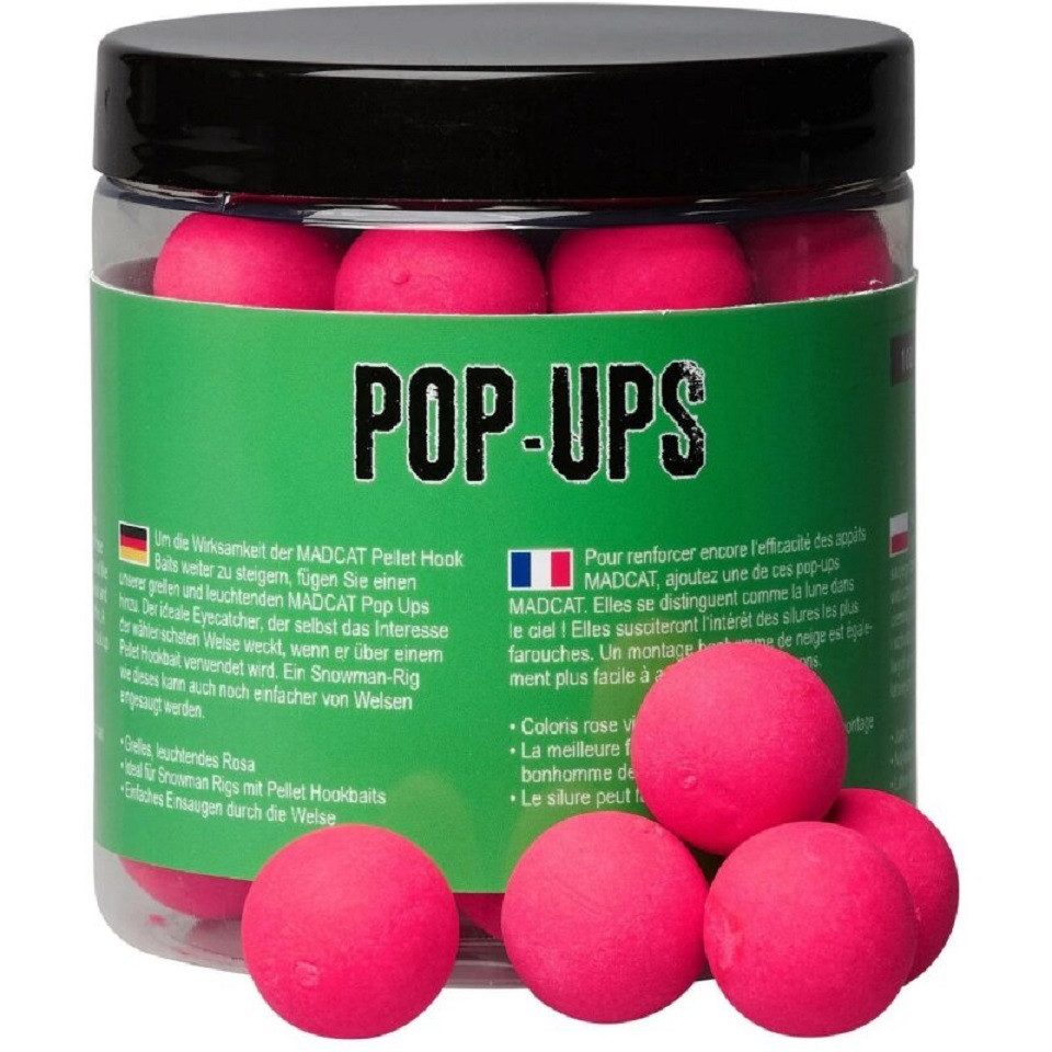 MADCAT Kunstköder MADCAT Pop UP Bait Boilies 20mm - 3 Geschmäcker wählbar - Wels Karpfen, Farbe grelles Pink