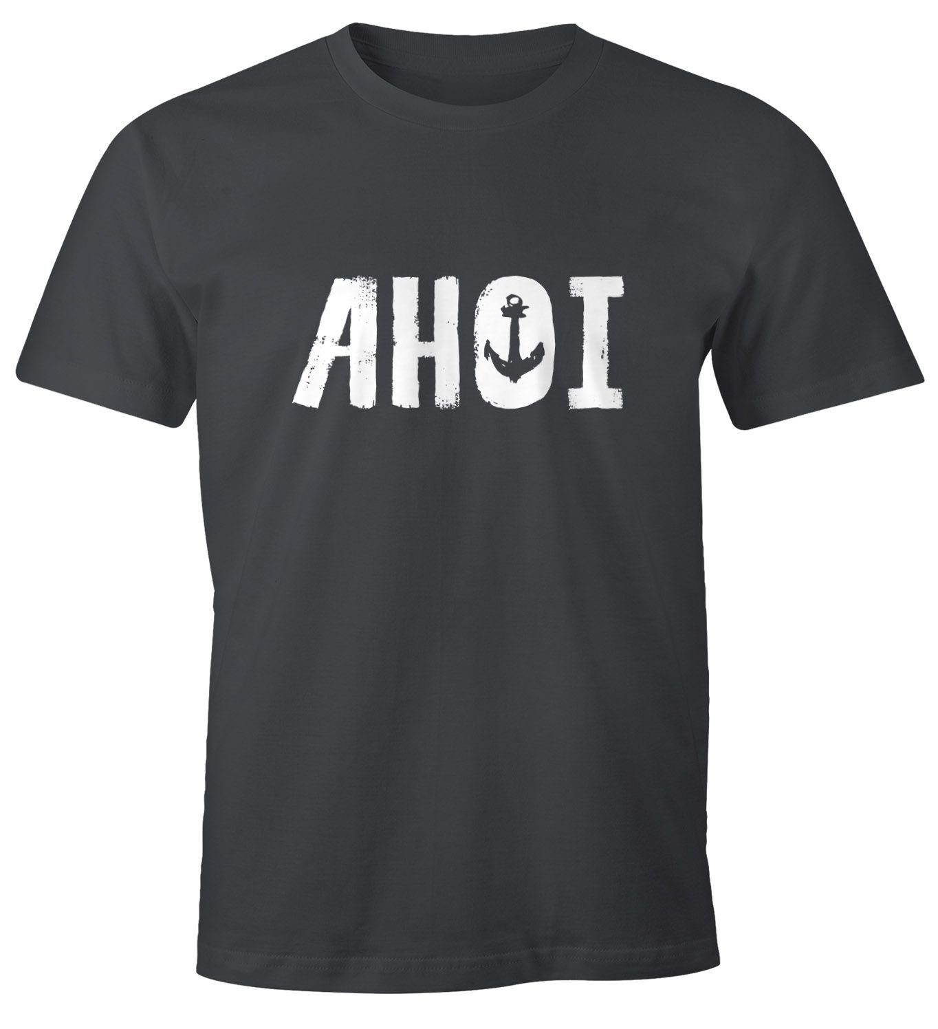 MoonWorks Print-Shirt Herren T-Shirt Ahoi mit günstig online kaufen