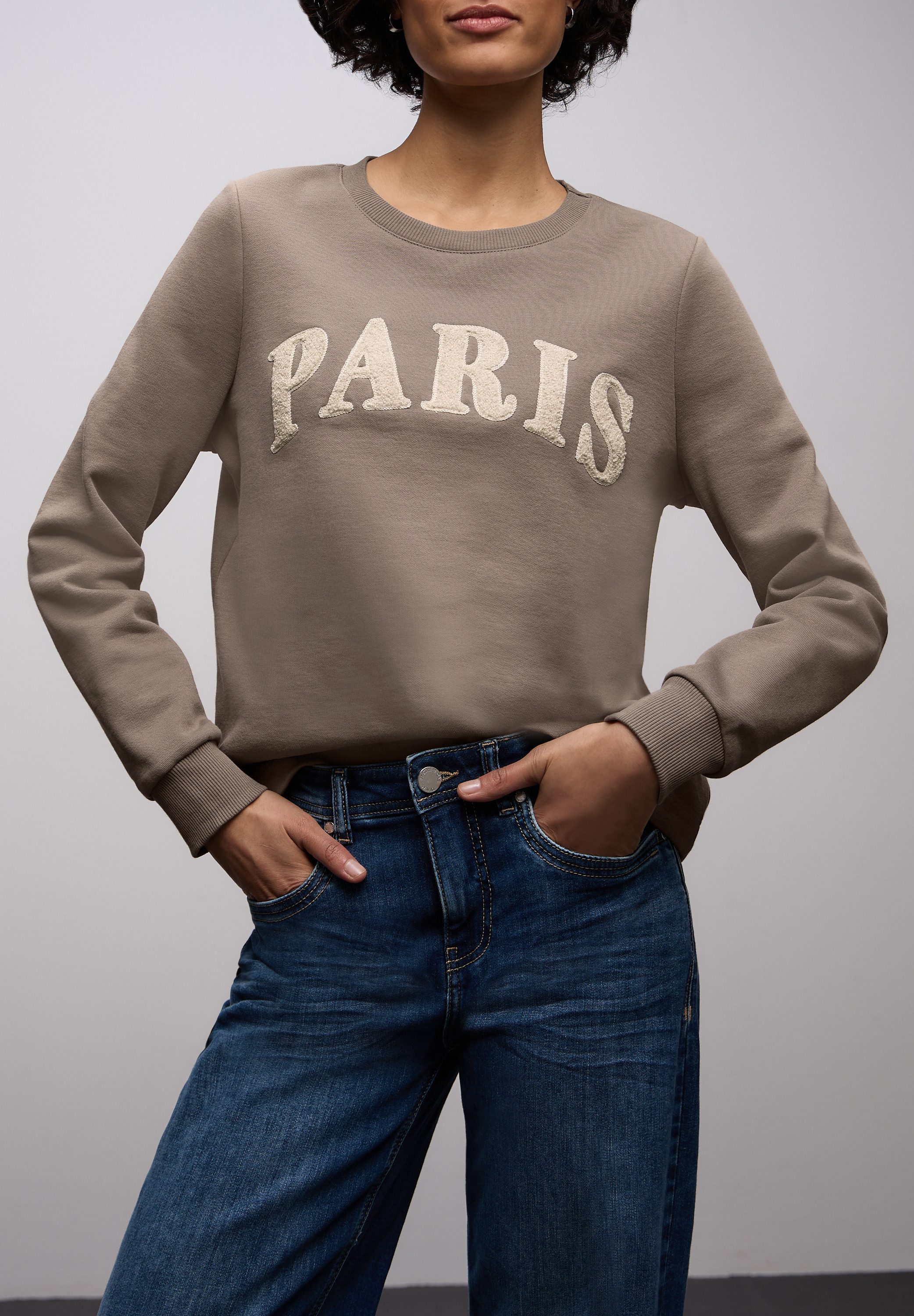 STREET ONE Sweatshirt mit Wording Artwork günstig online kaufen