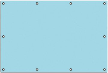Wallario Sichtschutzzaunmatten Pastellblau, 2-teilig