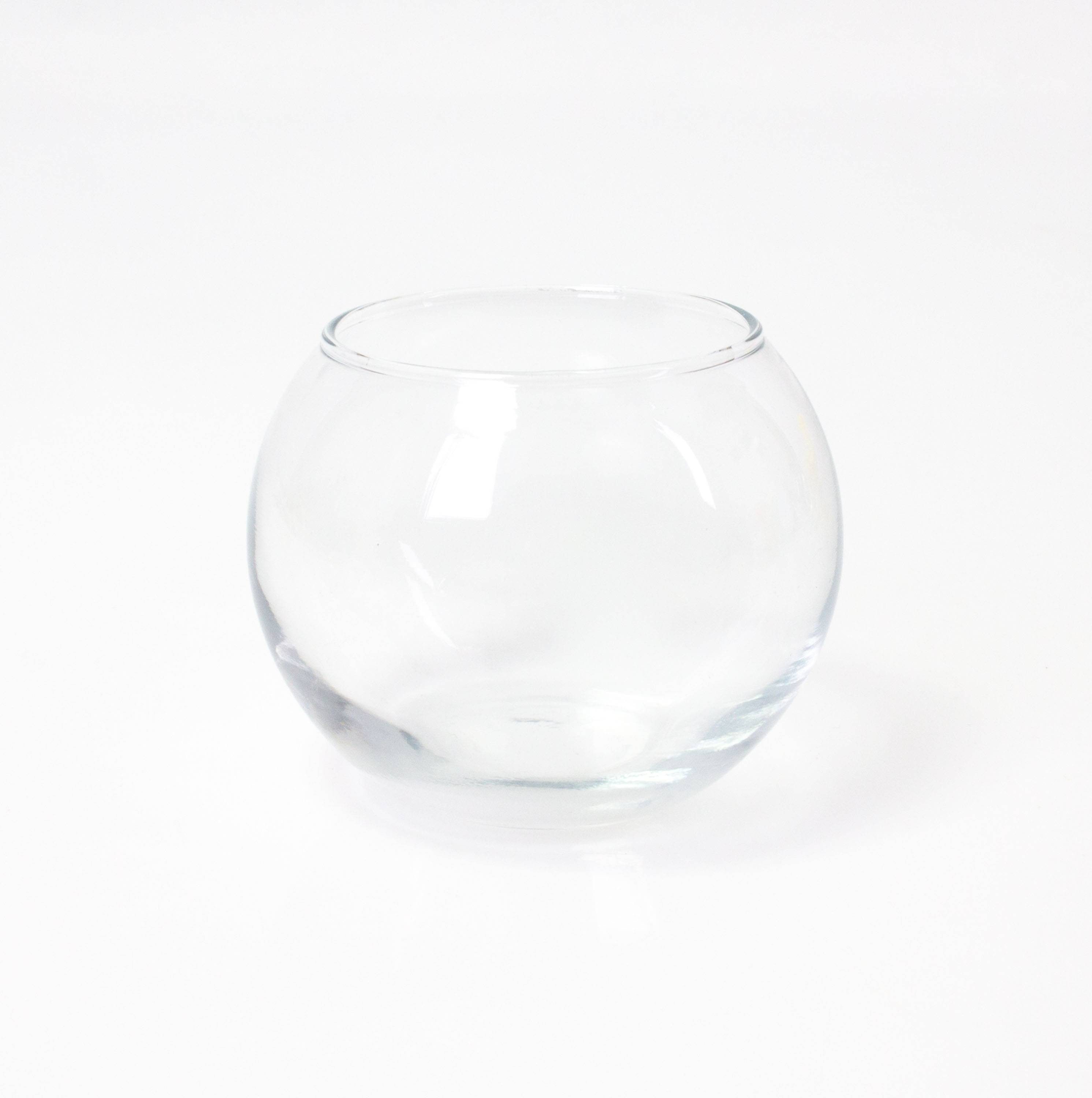 INNA-Glas Kerzenhalter Kugelvase - Dekoglas TOBI, klar, 8cm, Ø 9,5cm - Kerzen Glas