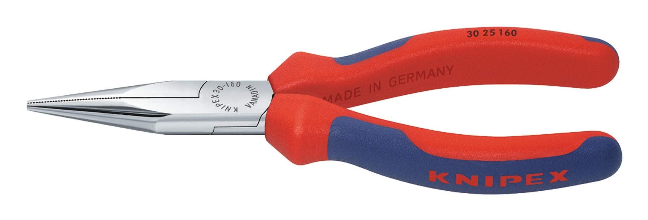 Form verchromt mit Langbeckzange Kunststoff-Griff 140 Knipex 2 Greifzange, mm