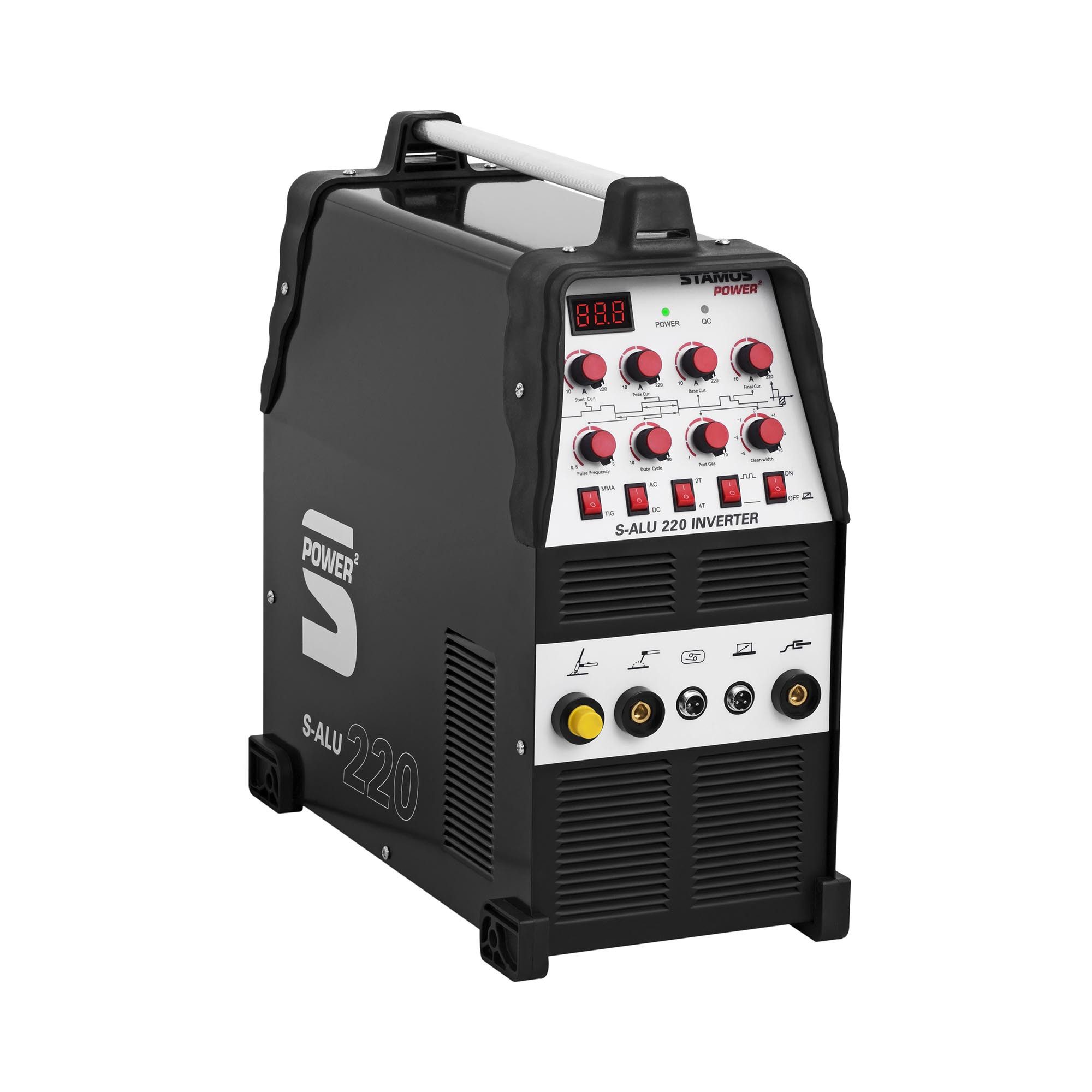 Stamos Welding Group Elektroschweißgerät WIG Schweißgerät AC DC 220 A 230 V ALU-Schweißgerät 60 % Duty Cycle