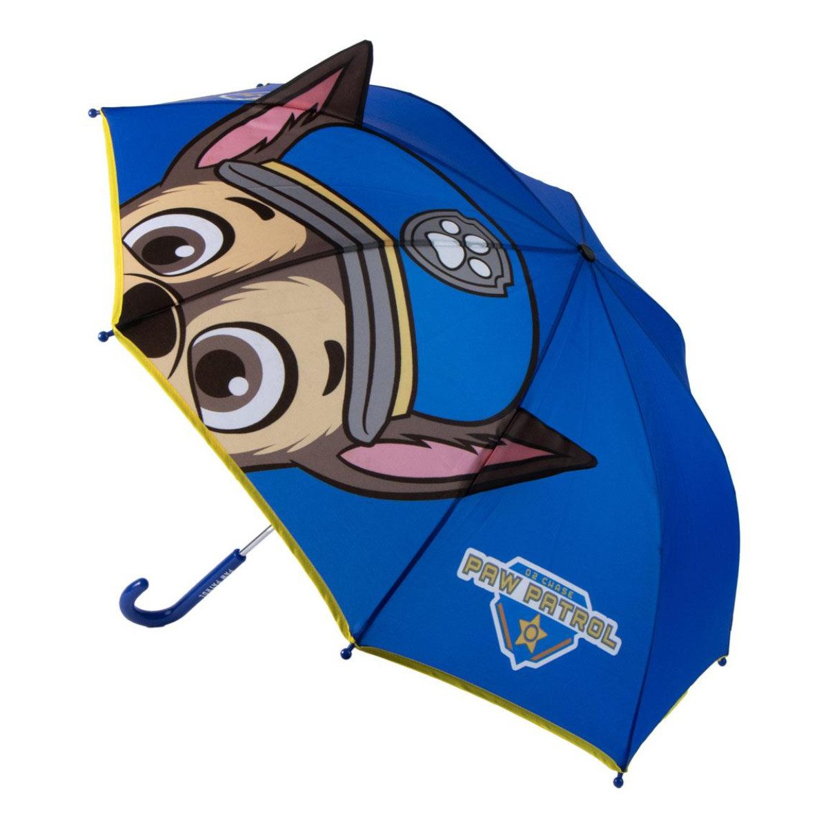 PAW PATROL Stockregenschirm Kinder Regenschirm manuell mit Applikationen 62 cm
