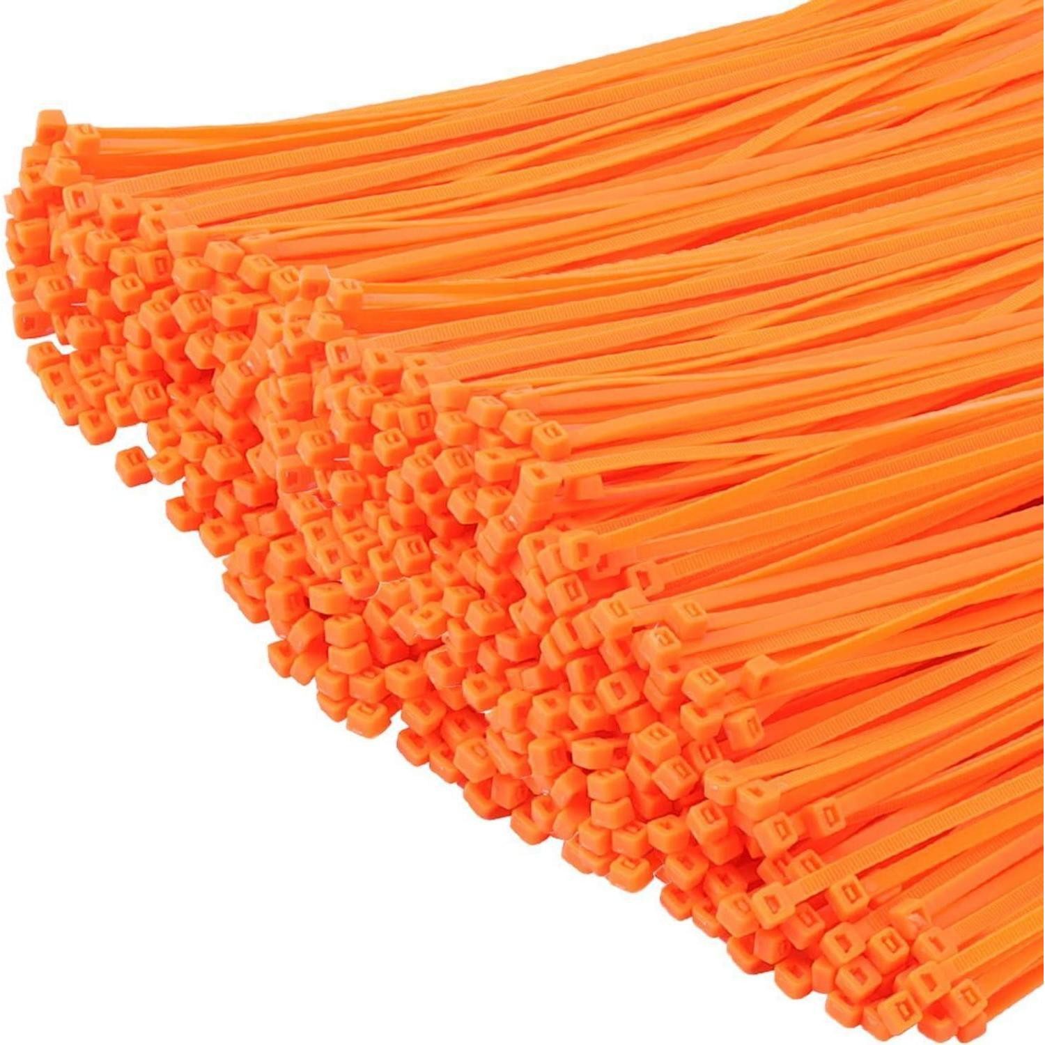 LuxusKollektion Kabelbinder Kabelbinder 1000 orange selbstsichernd 22,7kg UV 200mm x 4.8mm Orange