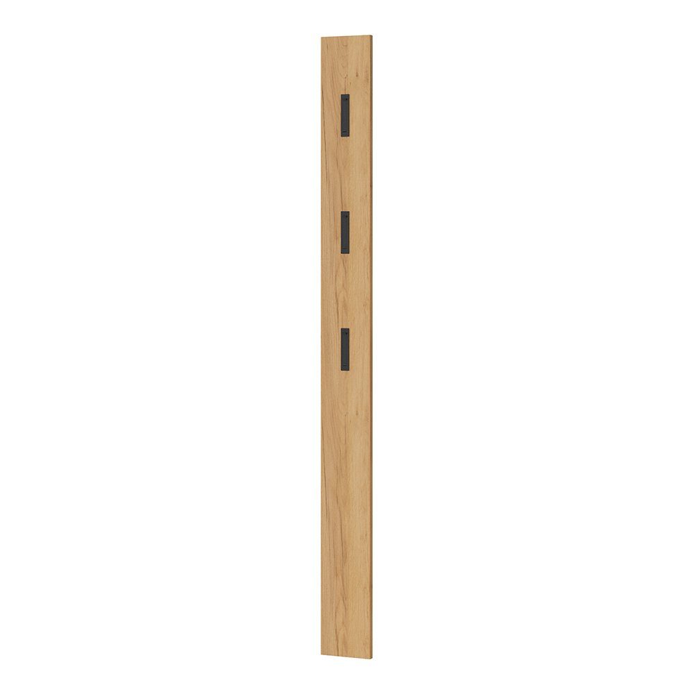 Lomadox Шкафыpaneel ABERDEEN-01, mit ausklappbaren Haken, Eiche Nb., B/H/T 15/170/3 cm