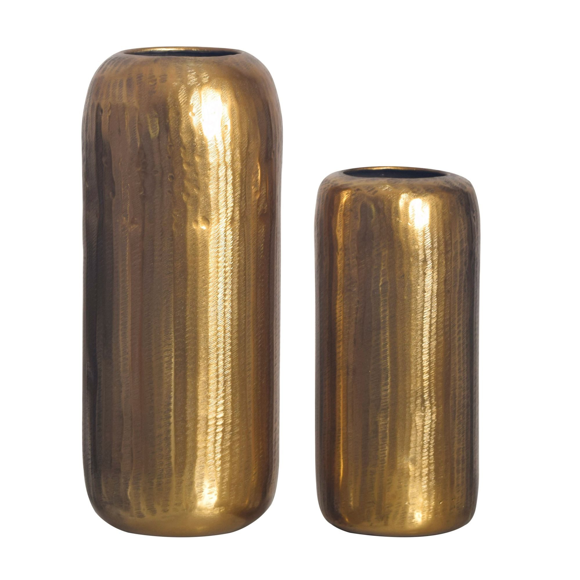 FINEBUY Tischvase FB65085 (2er Set Aluminium günstig online kaufen