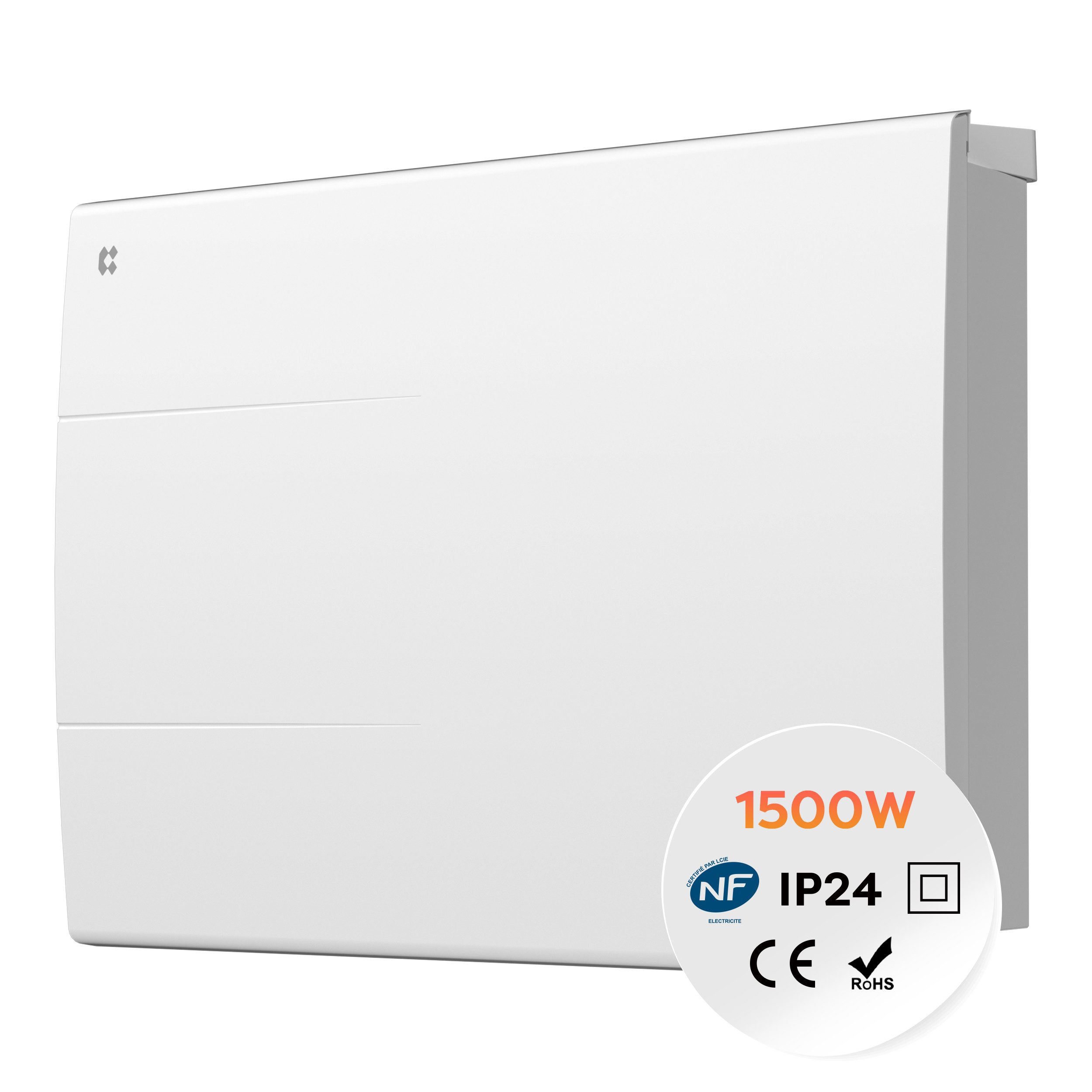 CIARRA Elektro-Heizkörper CBHT15E 1500 W Heizgerät, Intelligenter Keramik-heizkörper Heizung Thermostat mit PID 10–20 m²