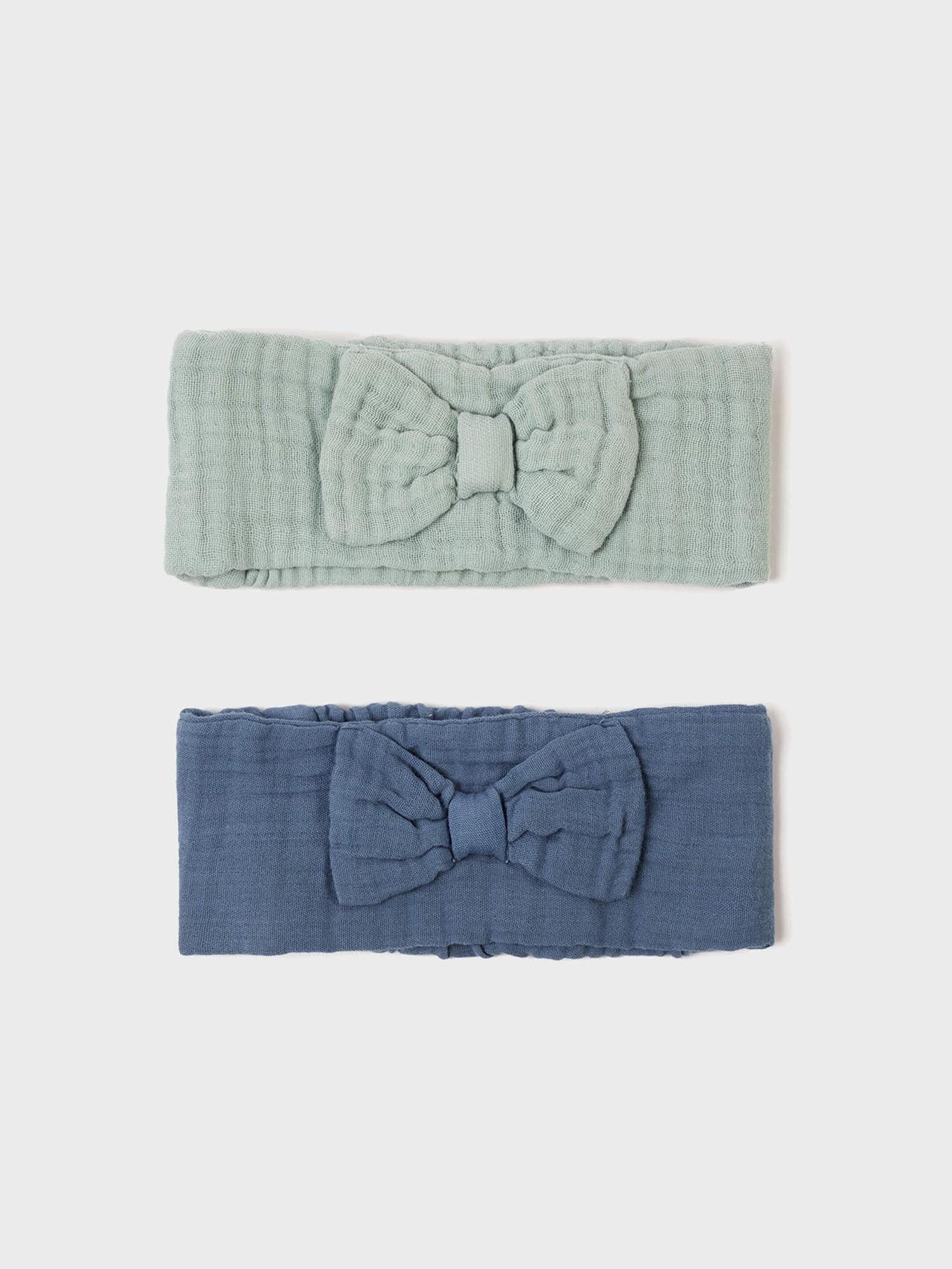 OrganicEra Stirnband Kinder Haarband Musselin 2er-Set, Bio-Baumwolle (2 er Set, 1-St) GOTS-zertifiziert