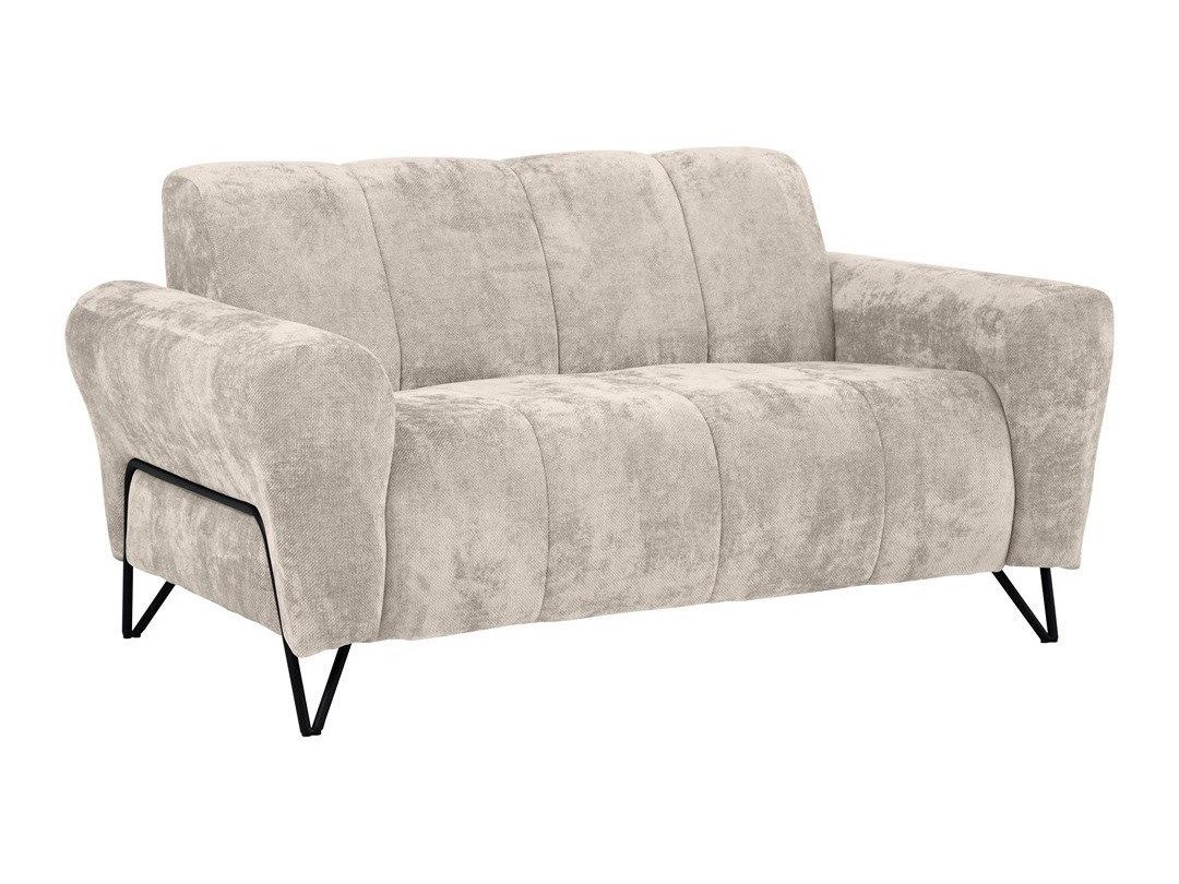 Beautysofa Sofa mit Metallbeine in schwarzer günstig online kaufen