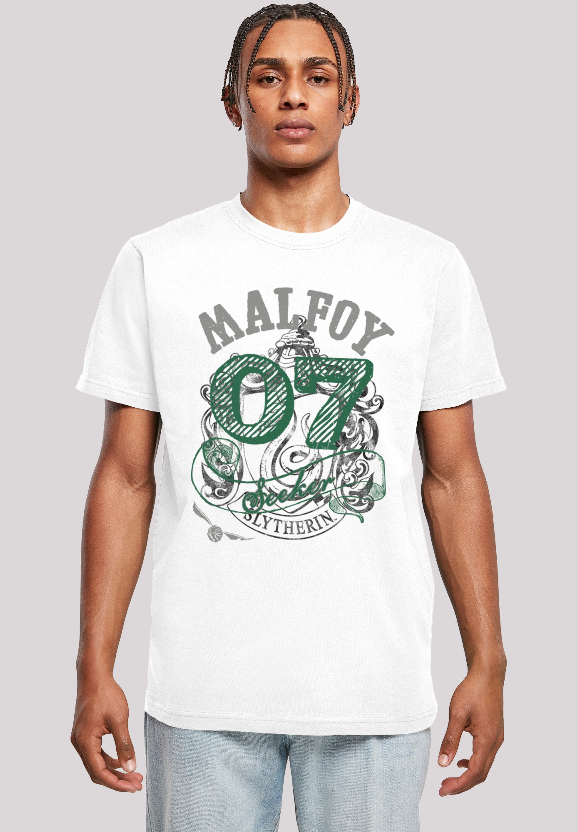 T-Shirt Potter with Round Draco Kurzarmshirt Neck F4NT4STIC (1-tlg) Malfoy Seeker Herren Harry
