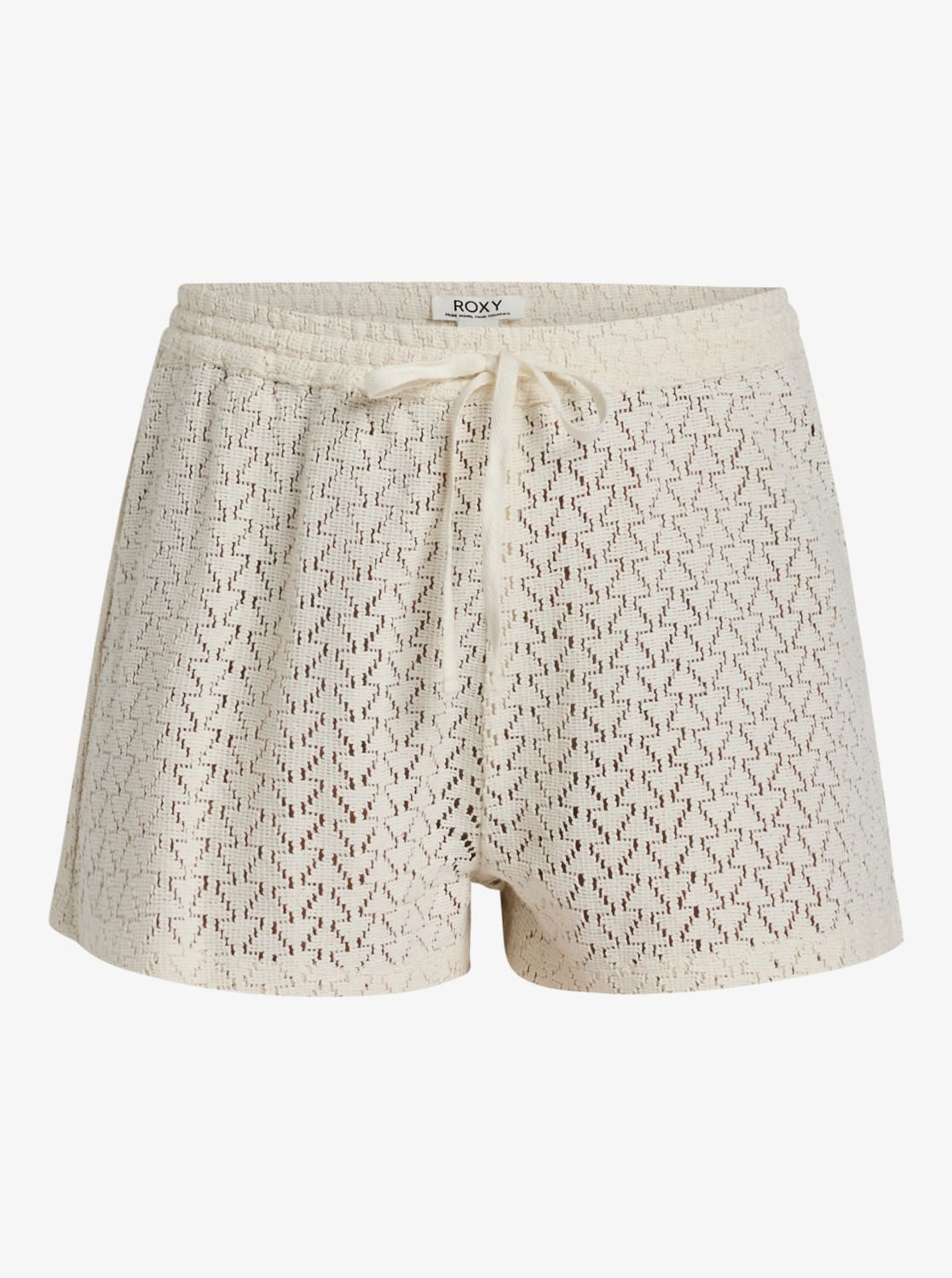 Shorts Roxy Gehäckelte Beachshorts Sunset Riders Ecru