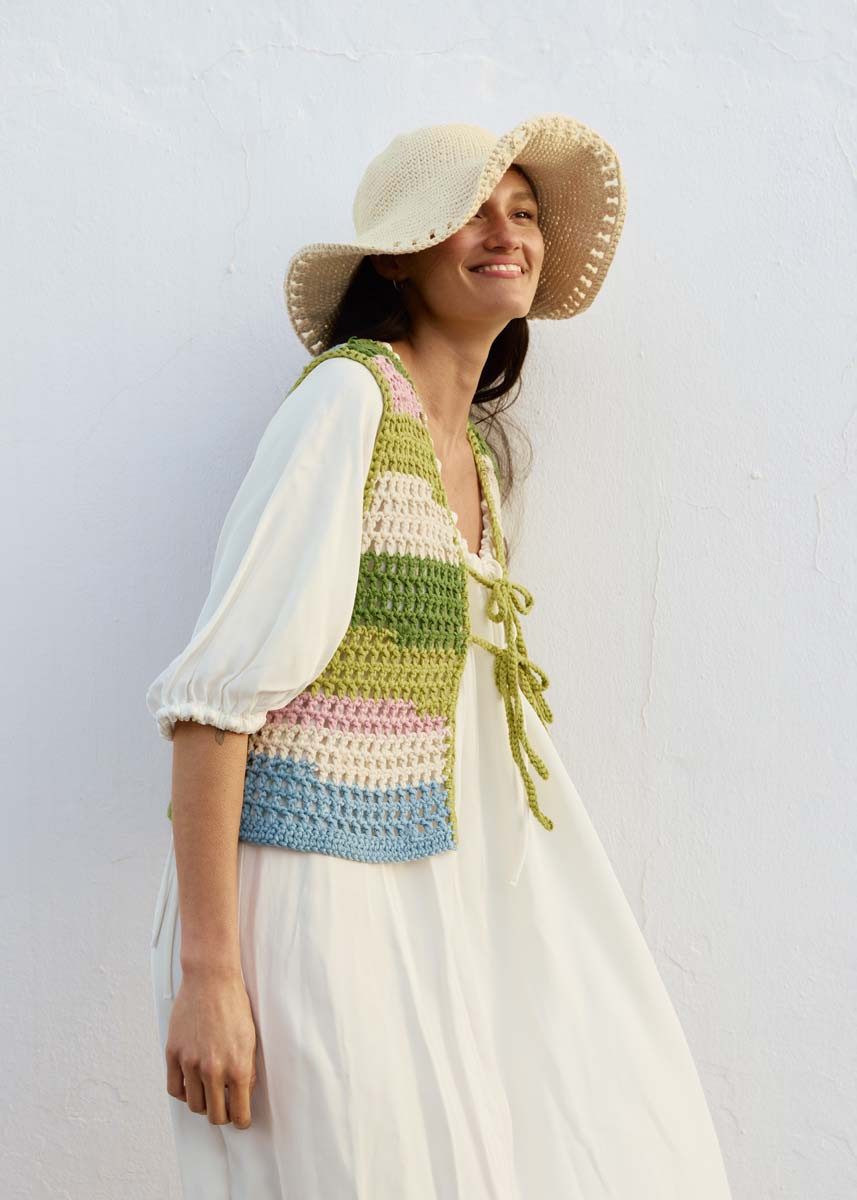 LANA GROSSA NATURAL COTTON Häkelwolle, 80 m (Bio-Baumwollgarn in Millefili-Zwirnung), 50 g
