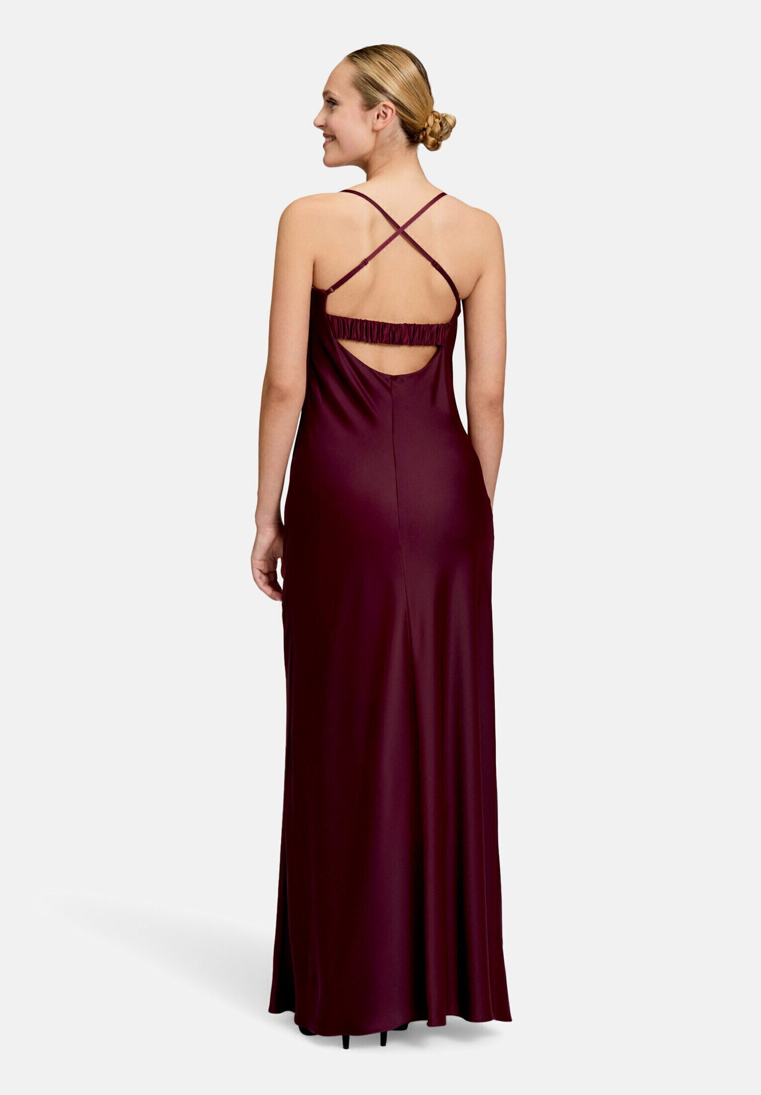 Vera Mont Abendkleid Damen mit Wasserfallausschnitt