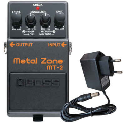 Boss by Roland E-Gitarre Boss MT-2 Metal Zone Distortion Pedal mit Netzteil