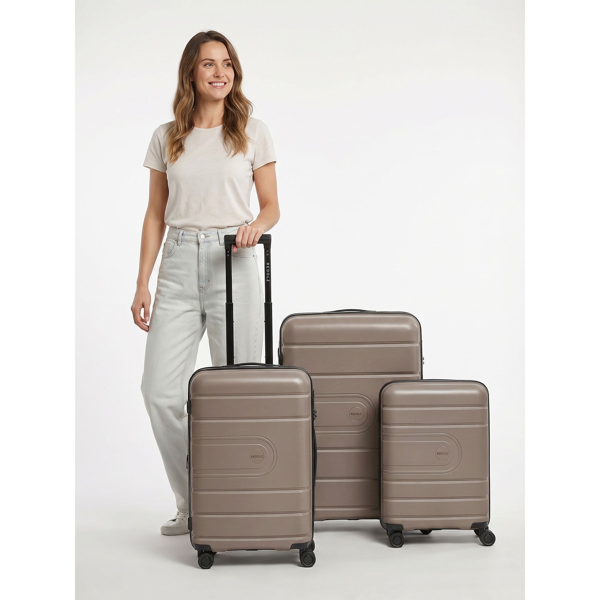 Redolz Trolleyset Essentials 11, 4 Rollen, (3-teilig, 3 tlg), Polypropylen