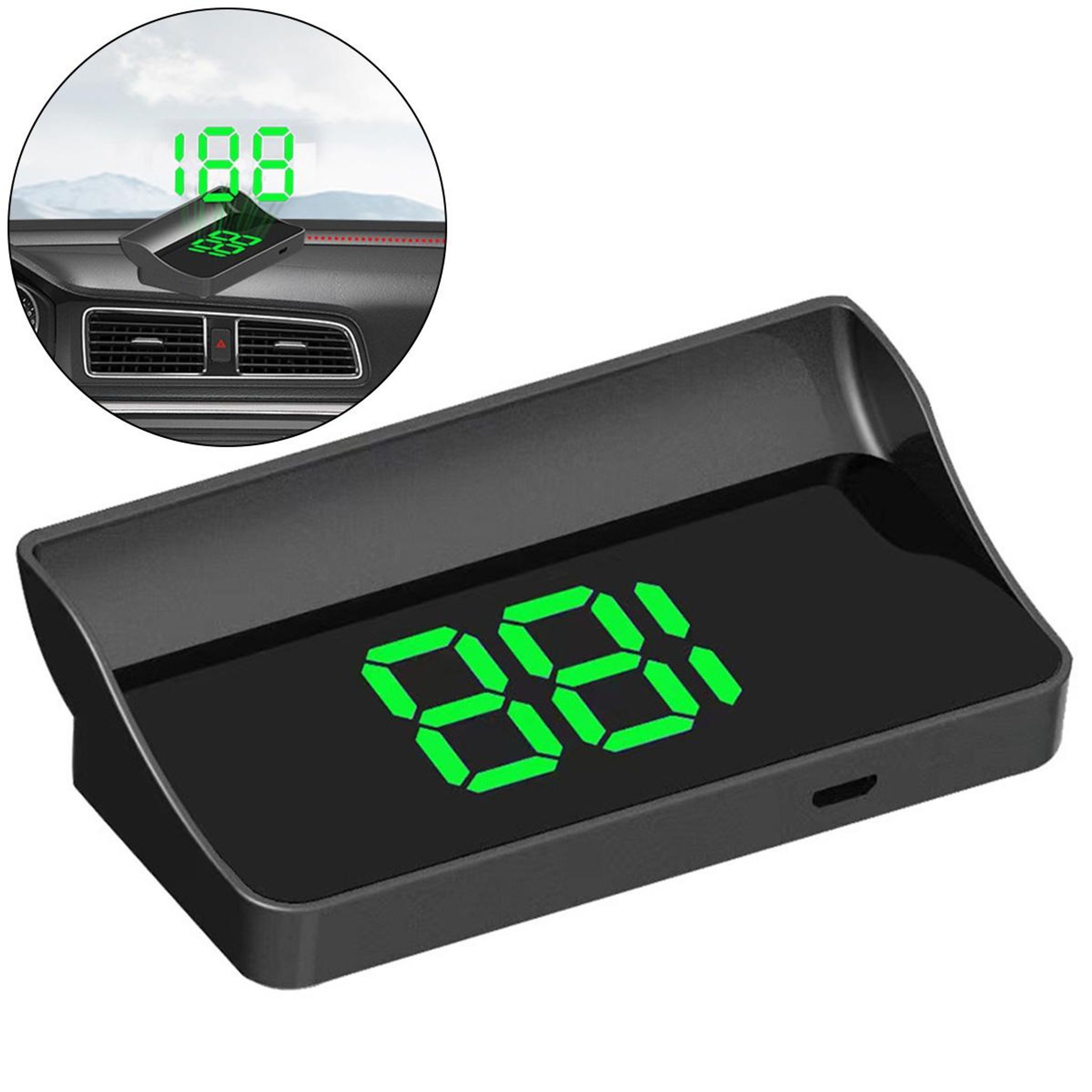 FELIXLEO Head Up Display Head Up Display GPS Tacho digital für Auto Motorrad Plug & Play