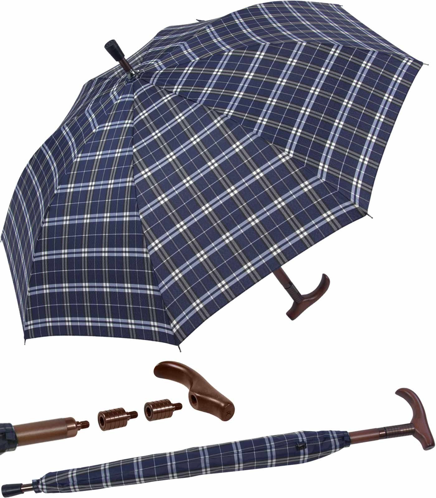 iX-brella Stockregenschirm Stützschirm mit Holzgriff - höhenverstellbar, se günstig online kaufen