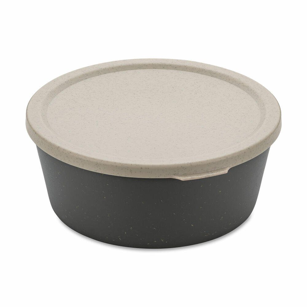 KOZIOL Schale Connect Bowl Nature Ash Grey, 400 ml, Kunststoff-Holz-Mix, stapelbar Grau