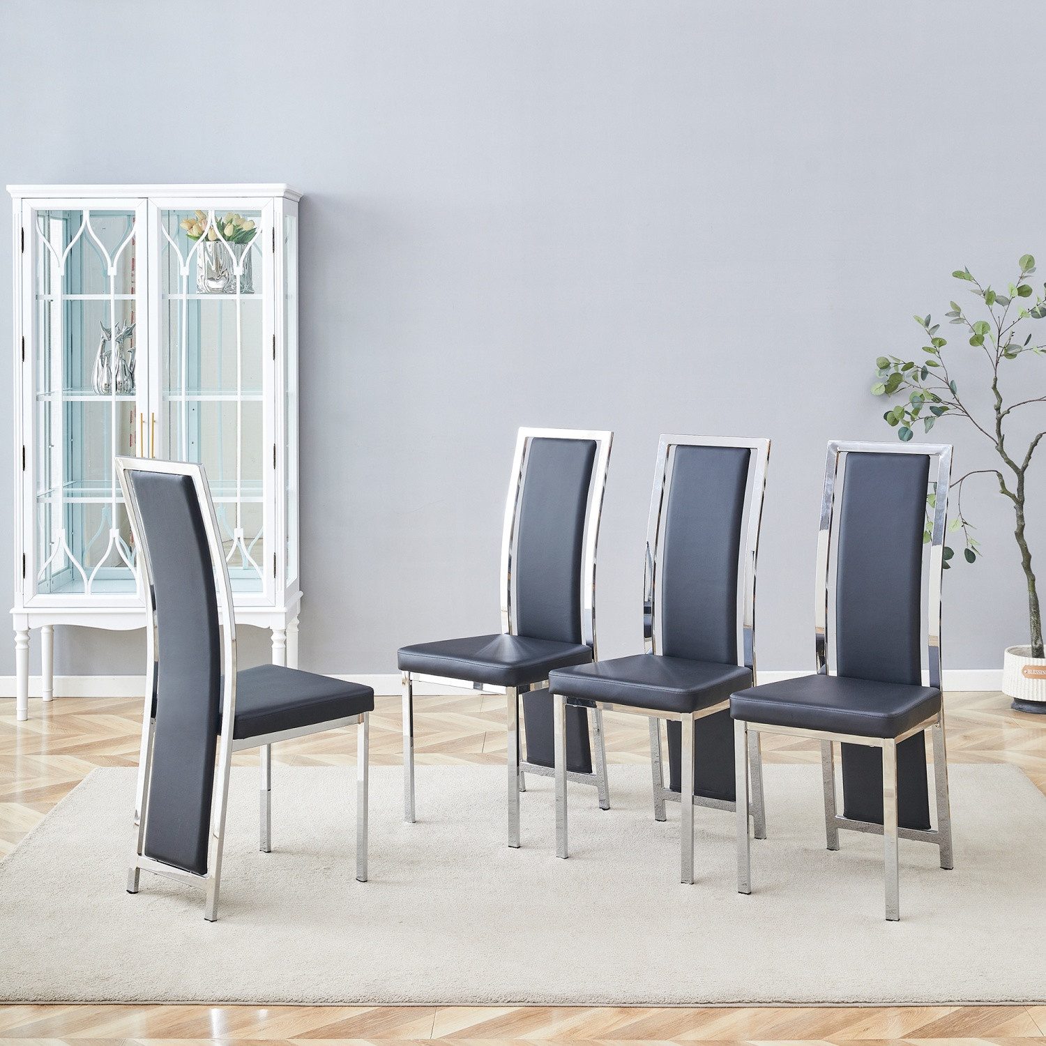 ANYSUN Esszimmerstuhl Esszimmerstühle,Esszimmer Stühle mit Goldkante. (Stuhl Stühle Esszimmerstühle Küche 2er-Set/ 4er-Set, 4 St), Küchenstuhl Küchenstühle Essstühle für den Esstisch Ess Stühle