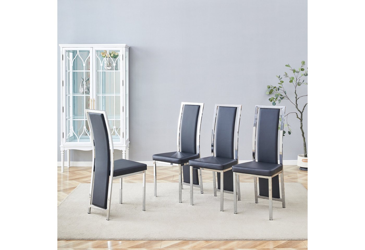 ANYSUN Esszimmerstuhl Esszimmerstühle,Esszimmer Stühle mit Goldkante. (Stuhl Stühle Esszimmerstühle Küche 2er-Set/ 4er-Set, 4 St), Küchenstuhl Küchenstühle Essstühle für den Esstisch Ess Stühle