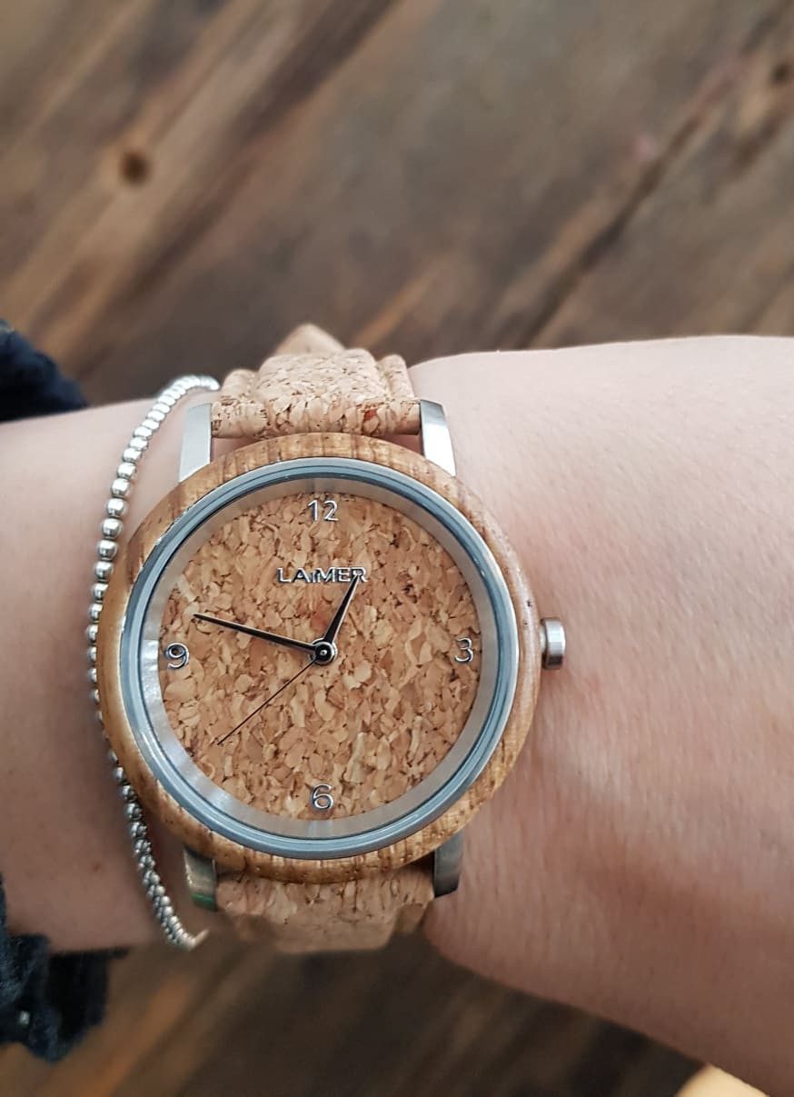 LAiMER Quarzuhr Herren Armbanduhr Jörg Kork 0132