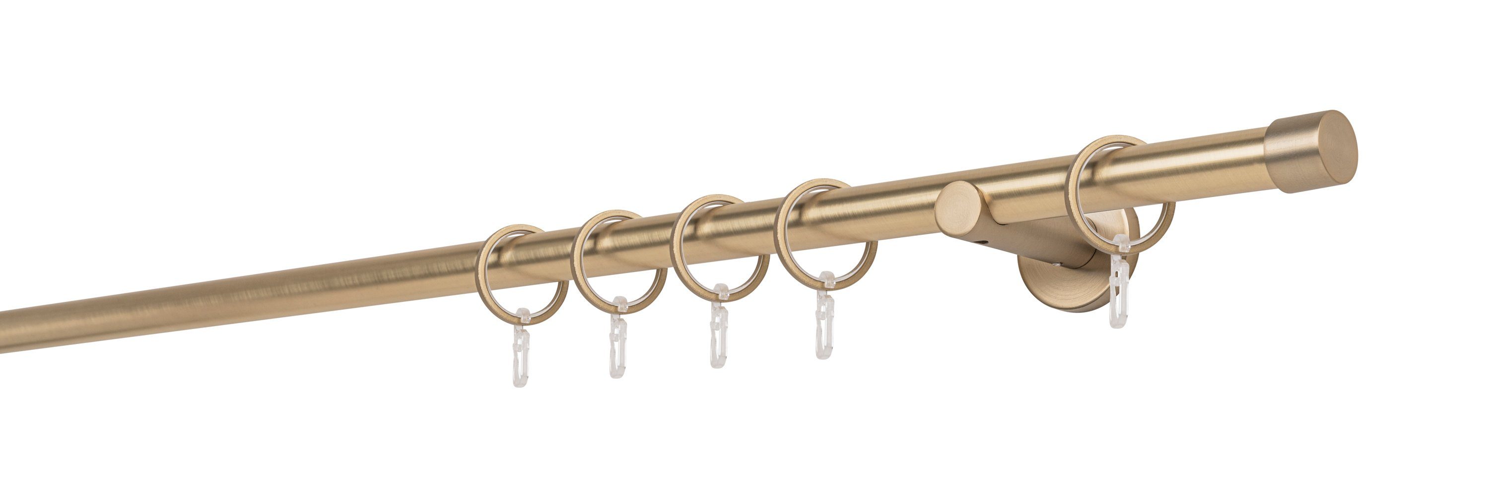 ondeco Gardinenstange Profil Wandabstand 6,5cm Cap, Ø 20 mm, 1-läufig, Wuns günstig online kaufen