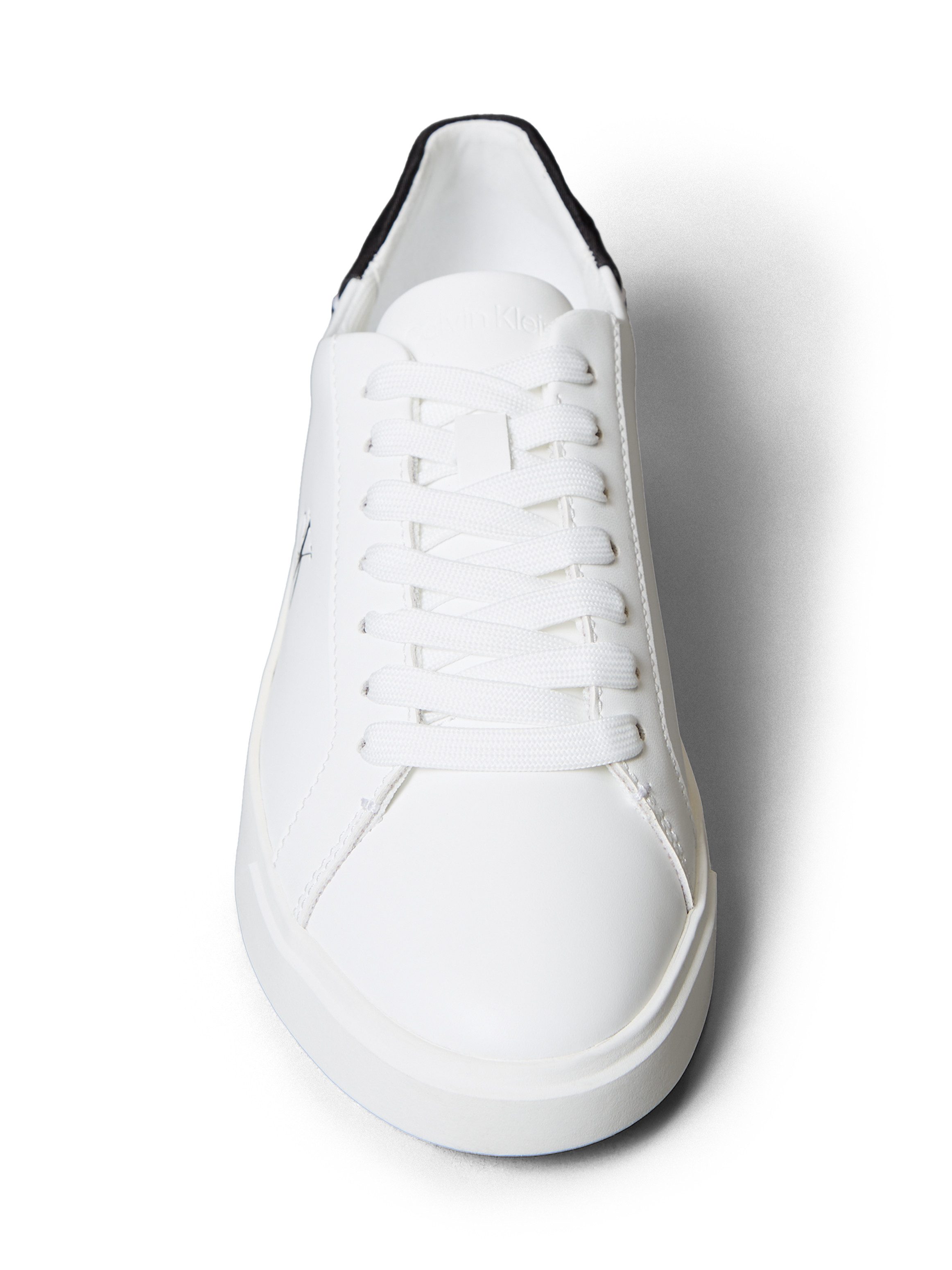Calvin Klein LOW PRO CUP LACEUP LTH MOIRE Sneaker Halbschuh, Schnürschuh, Freizeitschuh mit heller Laufsohle