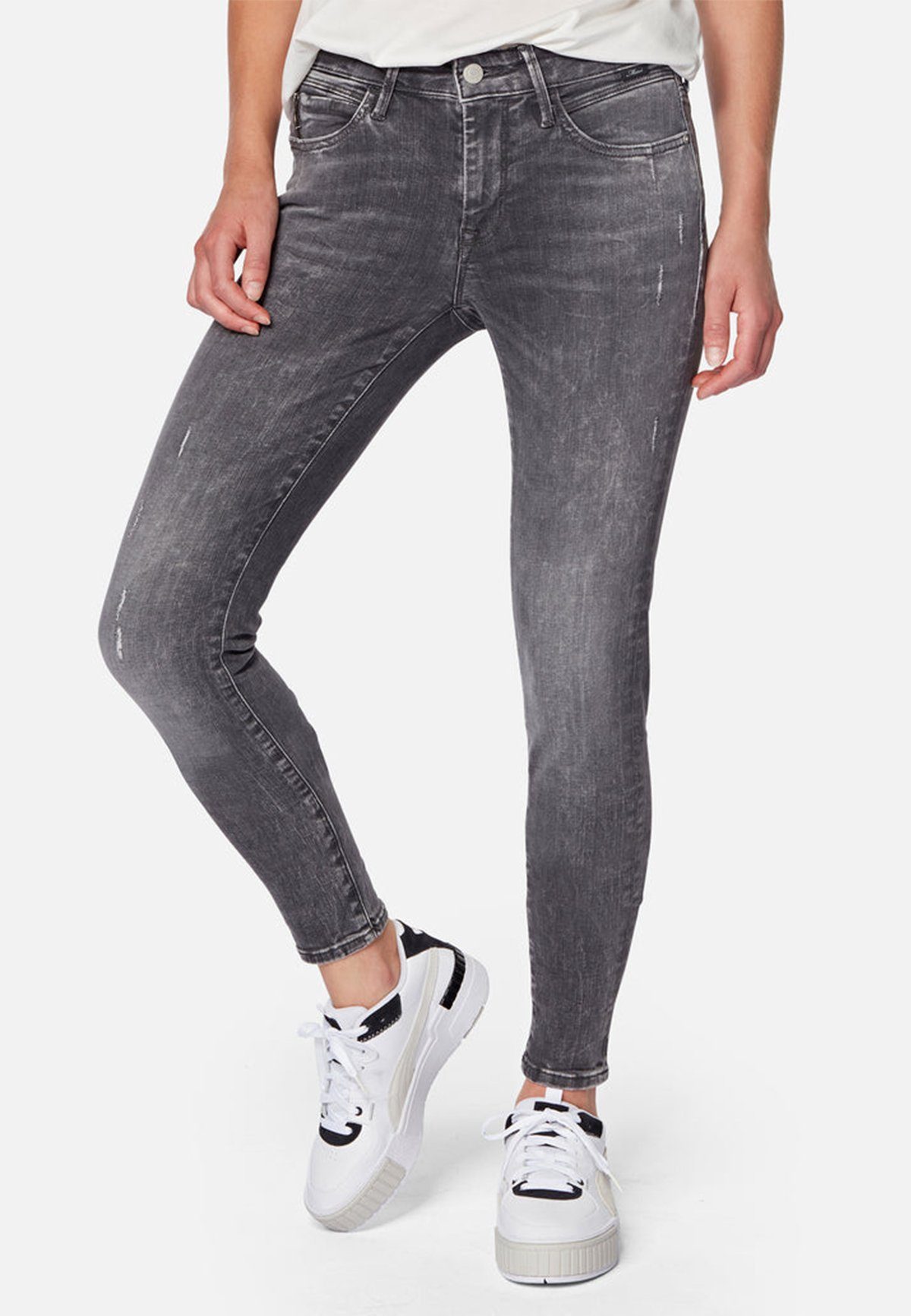 Mavi 7/8-Jeans Adriana (1-tlg) Plain/ohne Details günstig online kaufen