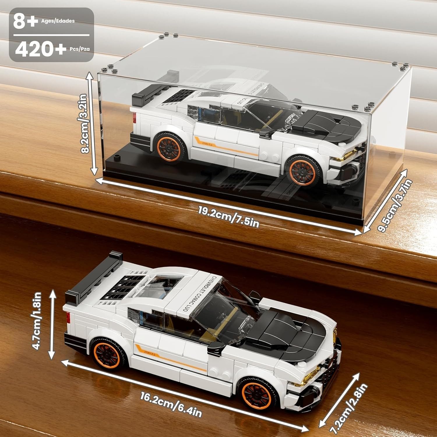 Mould King 27083 Muscle Car Kamaro 2L1 + Showcase Konstruktionsspielsteine – Bild 2 von 4