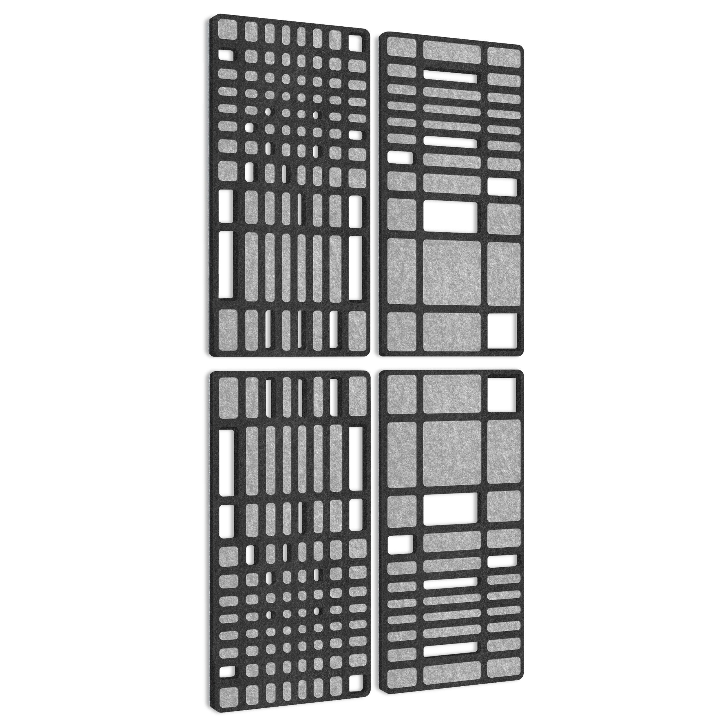 platino24 Schallschutzpaneel platino24 „MANHATTAN“ 4er-Set Akustik-Objekt