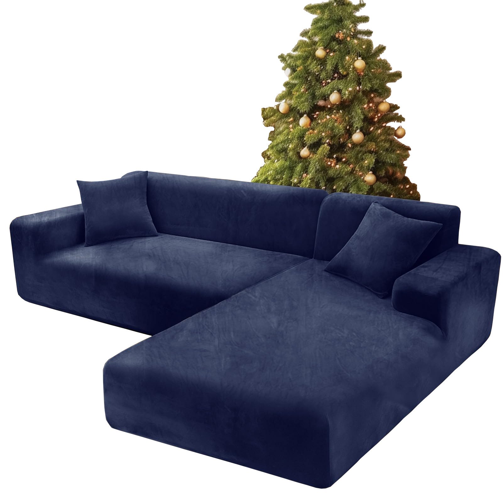 Kaket Sofabezug Stretch-Sofabezug Dicke Samt Sofa Überwürfe Sofabezug, Sofahusse mit Armlehne für Wohnzimmer, Protector für Hunde Haustiere