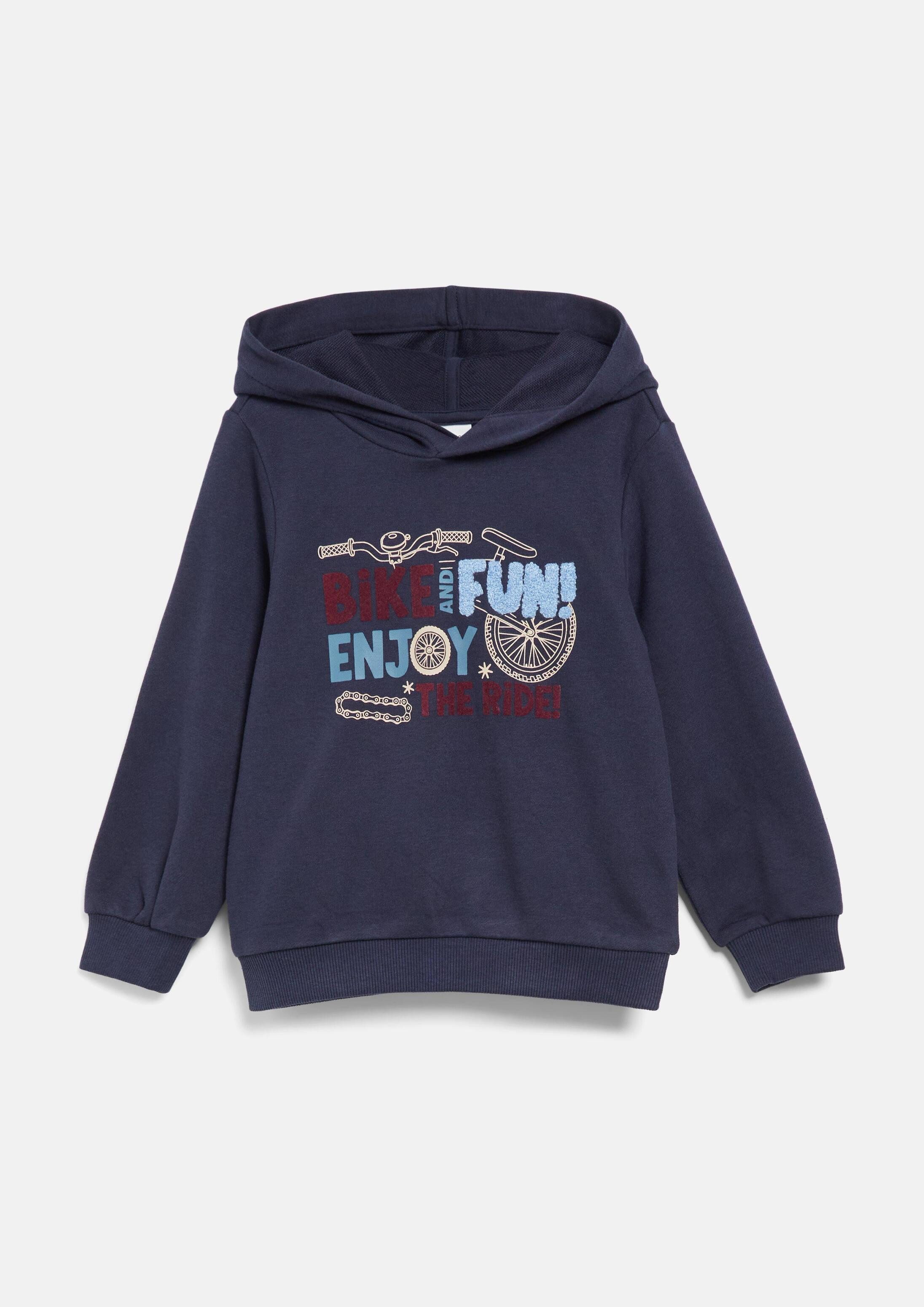 s.Oliver Sweatshirt Sweatshirt Hoodie mit Artwork