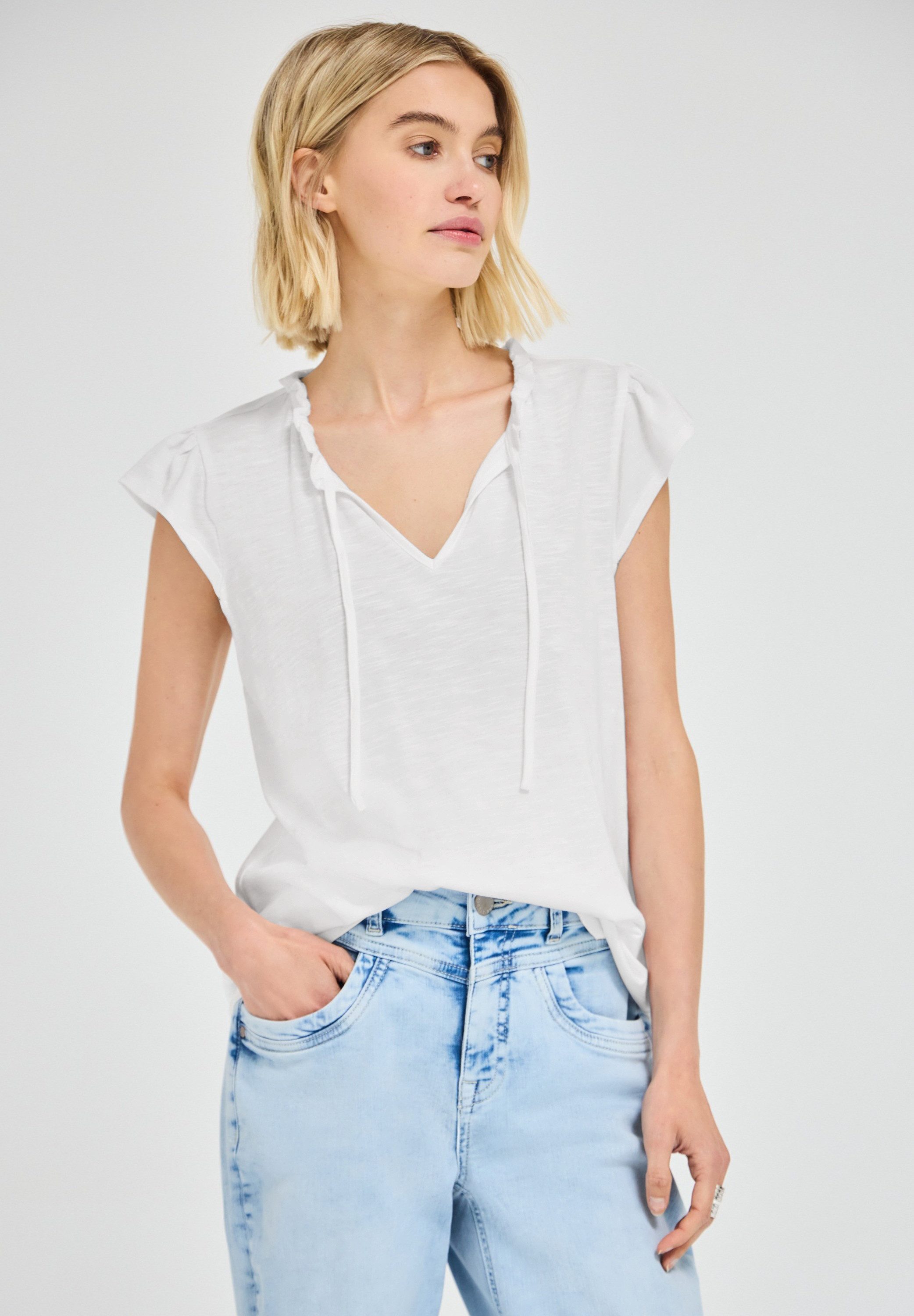 STREET ONE STUDIO Blusenshirt mit Rüschendetails