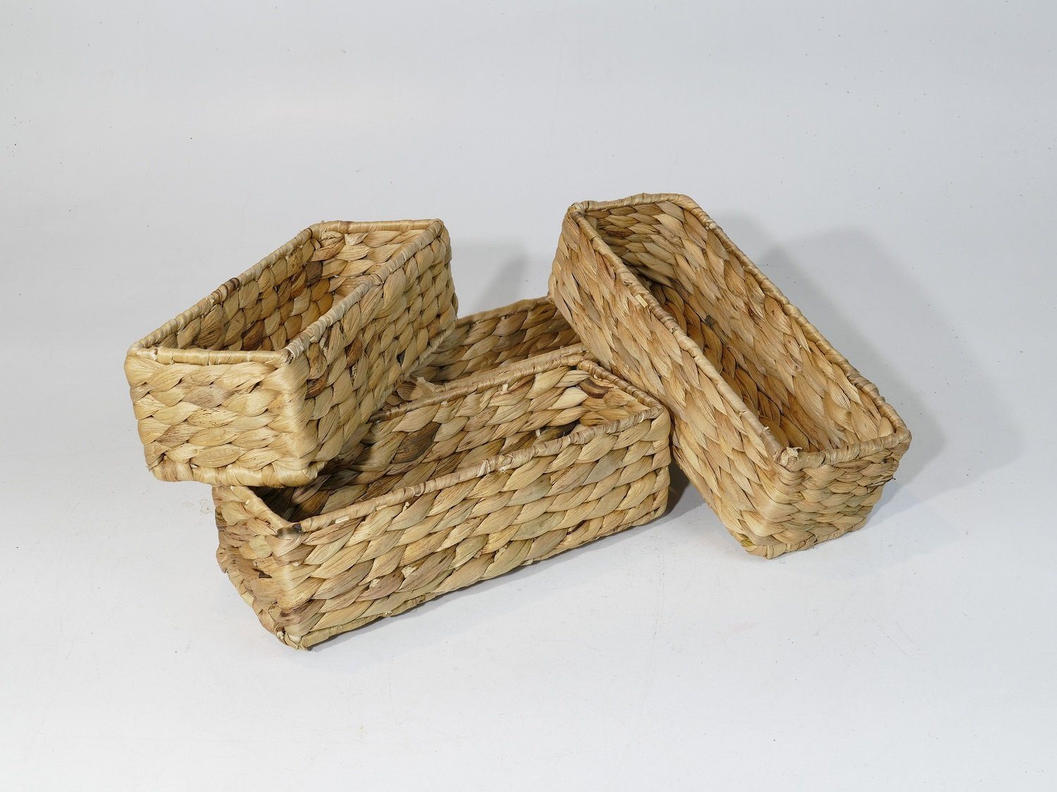 ARTRA Dekokorb Besteckkörbe 4er Set "Hanna" aus Wasserhyazinthe natur Kosme günstig online kaufen